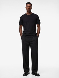 Kısa Kollu Pamuklu Bisiklet Yaka Basic Slim Fit Tişört