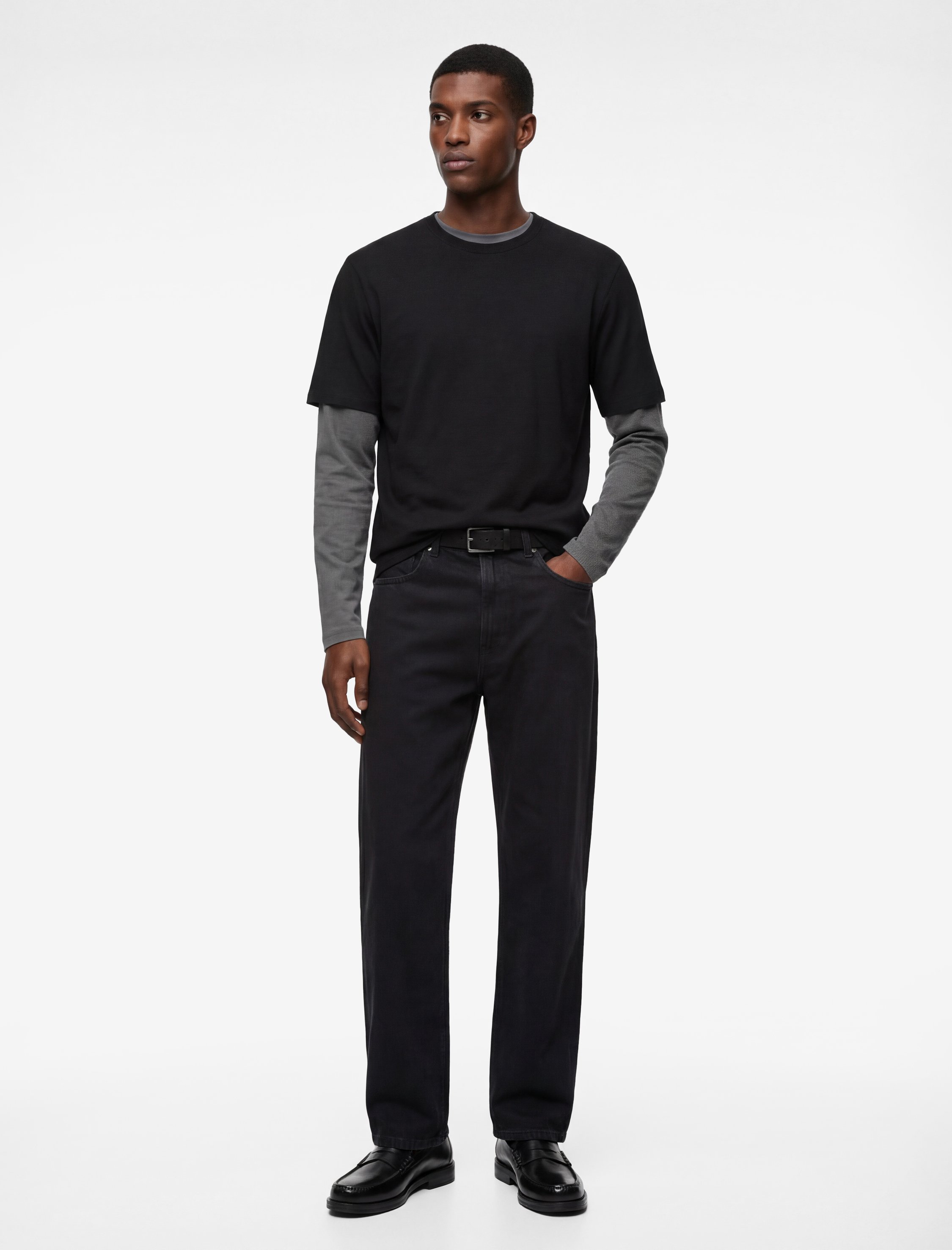   Regular Fit Kısa Kollu Pamuklu Basic Bisiklet Yaka Tişört