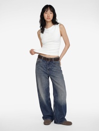 Asimetrik Yaka Slim Fit Kolsuz Drapeli Bluz