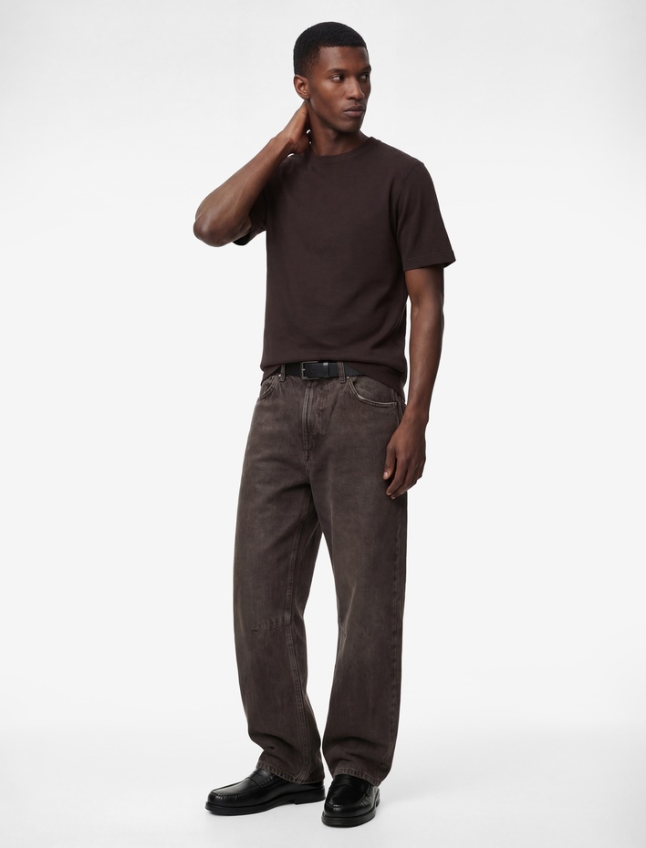  Regular Fit Kısa Kollu Pamuklu Bisiklet Yaka Tişört