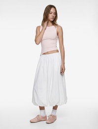 Slim Fit Viskon Kolsuz Asimetrik Degaje Yaka Bluz