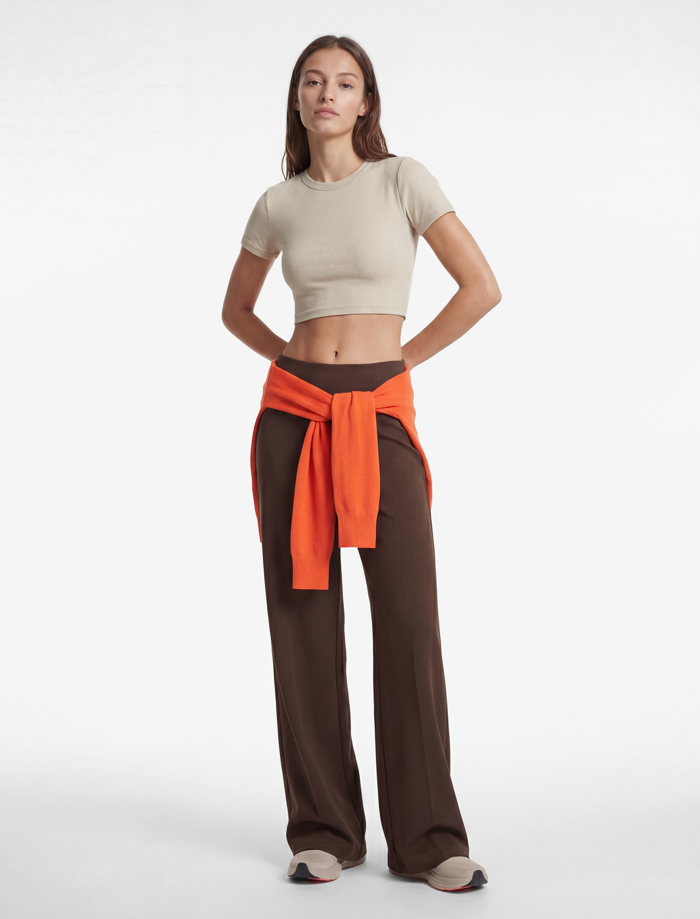   Yüksek Bel İspanyol Paça Spor Eşofman Altı