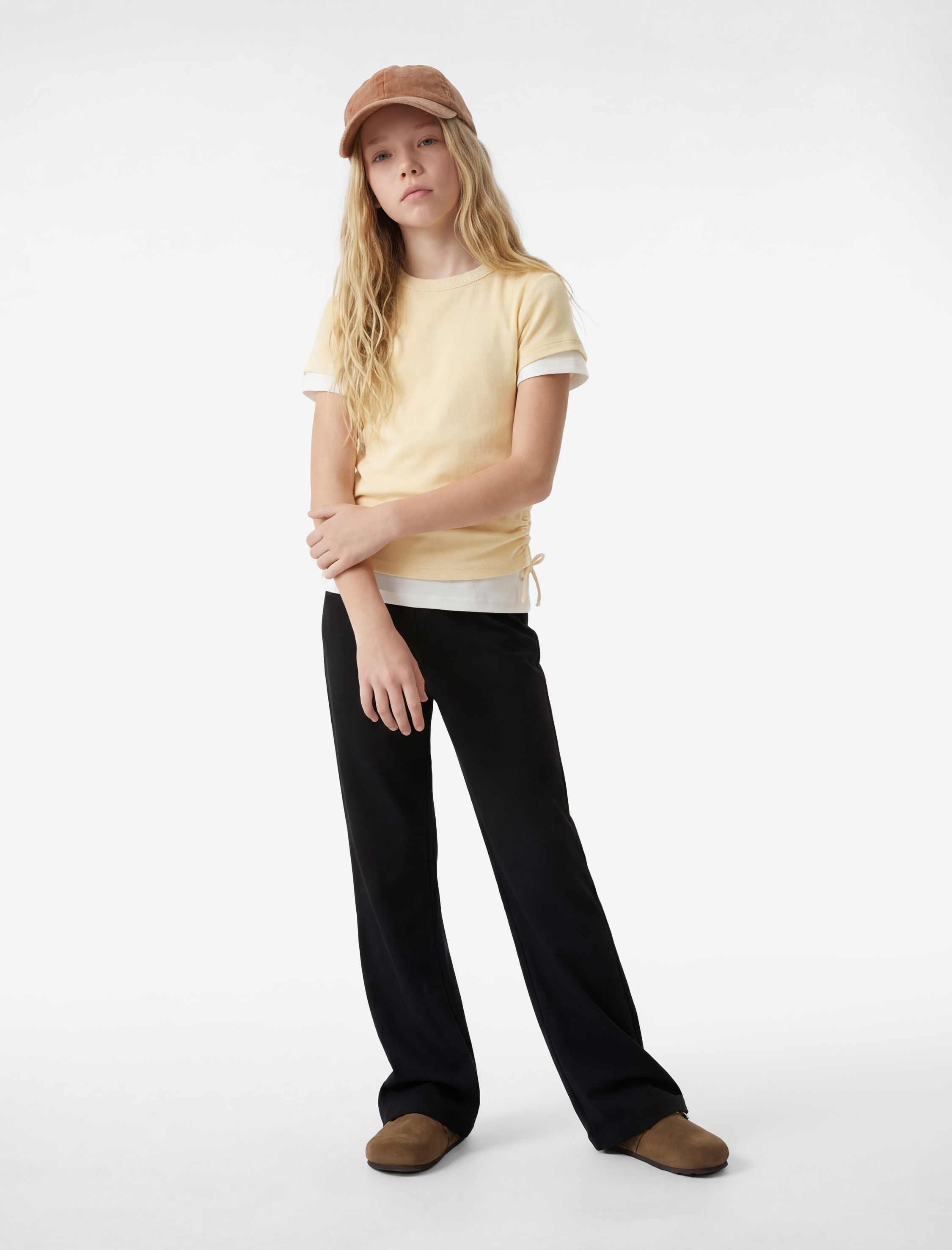  Kız Çocuk Dar Kalıp İspanyol Paça Tayt