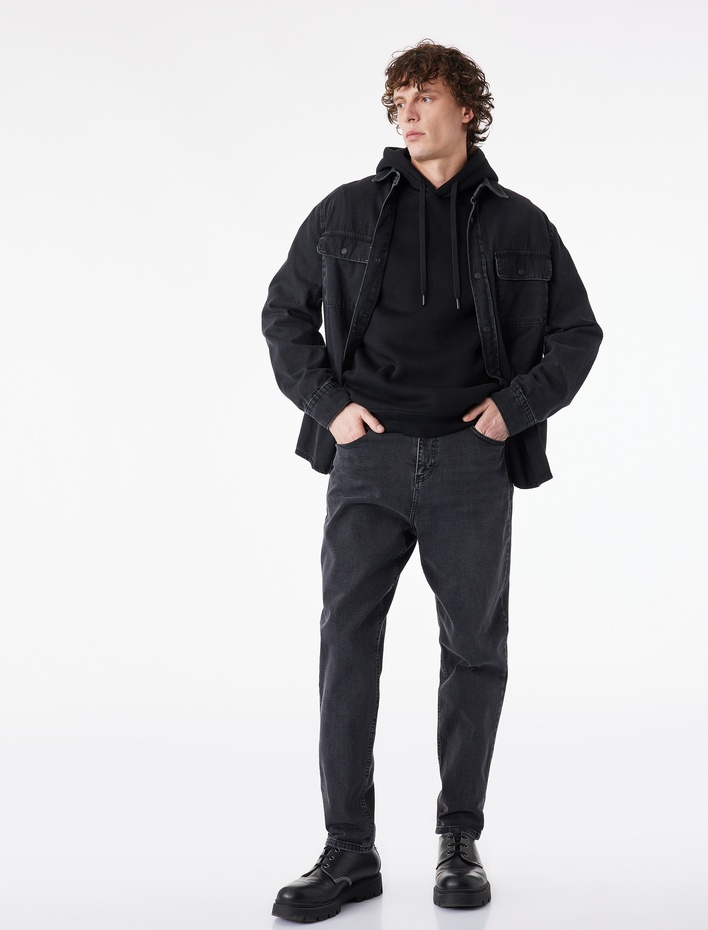  Normal Bel Pamuklu Tapered Fit Jean Pantolon - Joe Jean