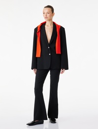 Viskon Karışımlı Slim Fit Yüksek Bel İspanyol Paça Pantolon