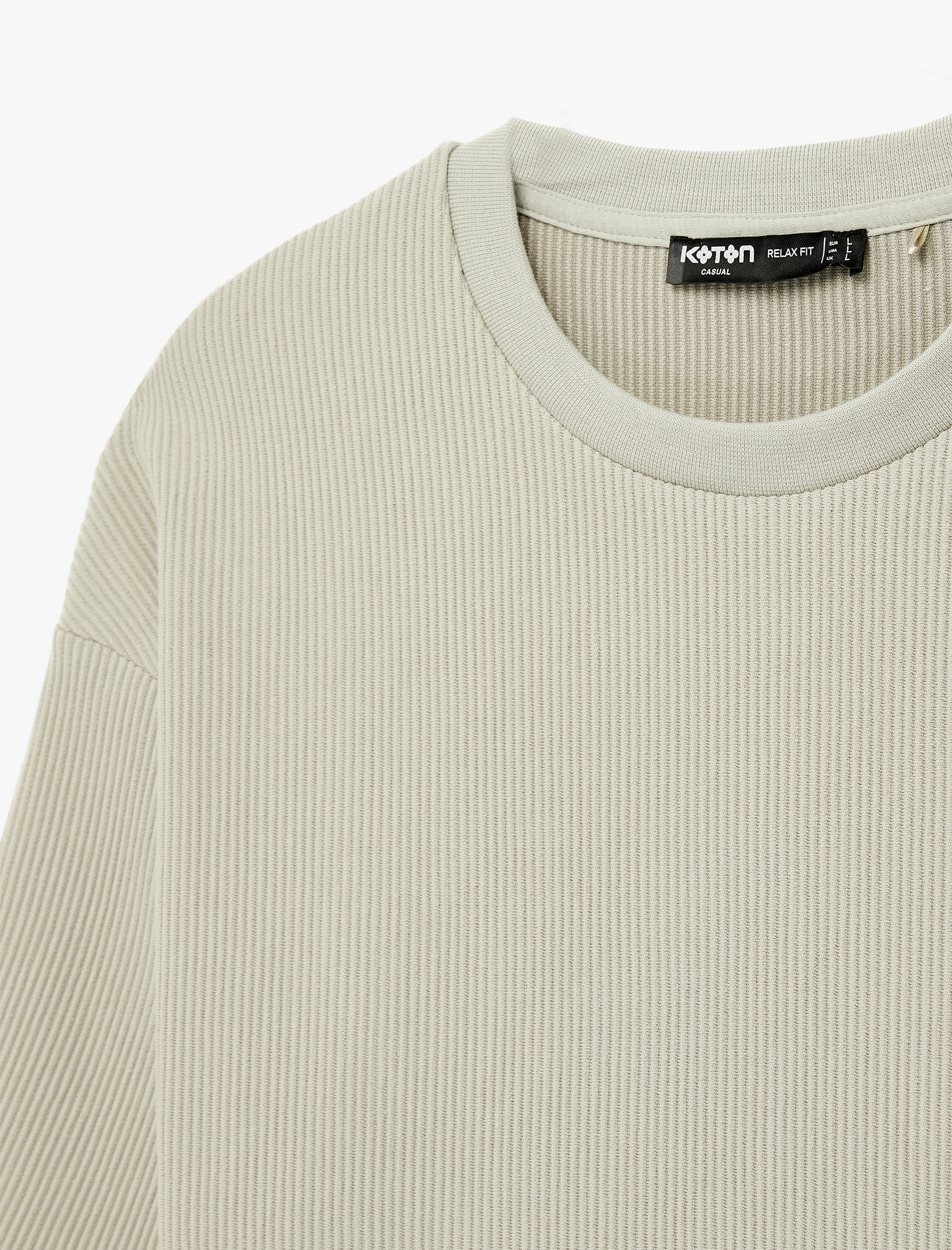   Kısa Kollu Bisiklet Yaka Pamuklu Tok Kumaş Basic Oversize Tişört