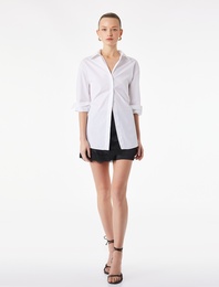 Dantel Detaylı Mini Saten Şort Etek