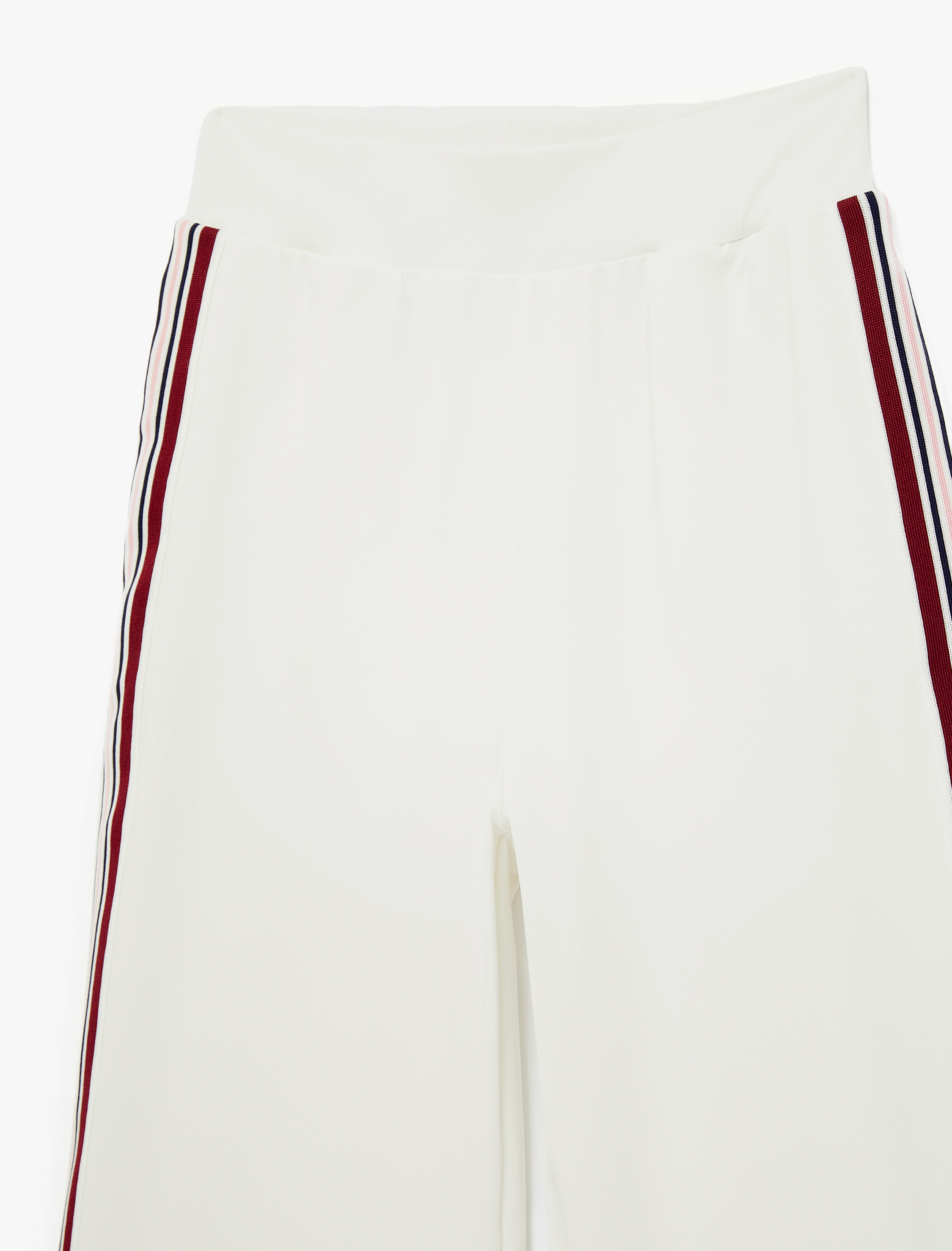   Yüksek Bel Rahat Kalıp Grogren Detaylı Spor Geniş Paça Eşofman Altı