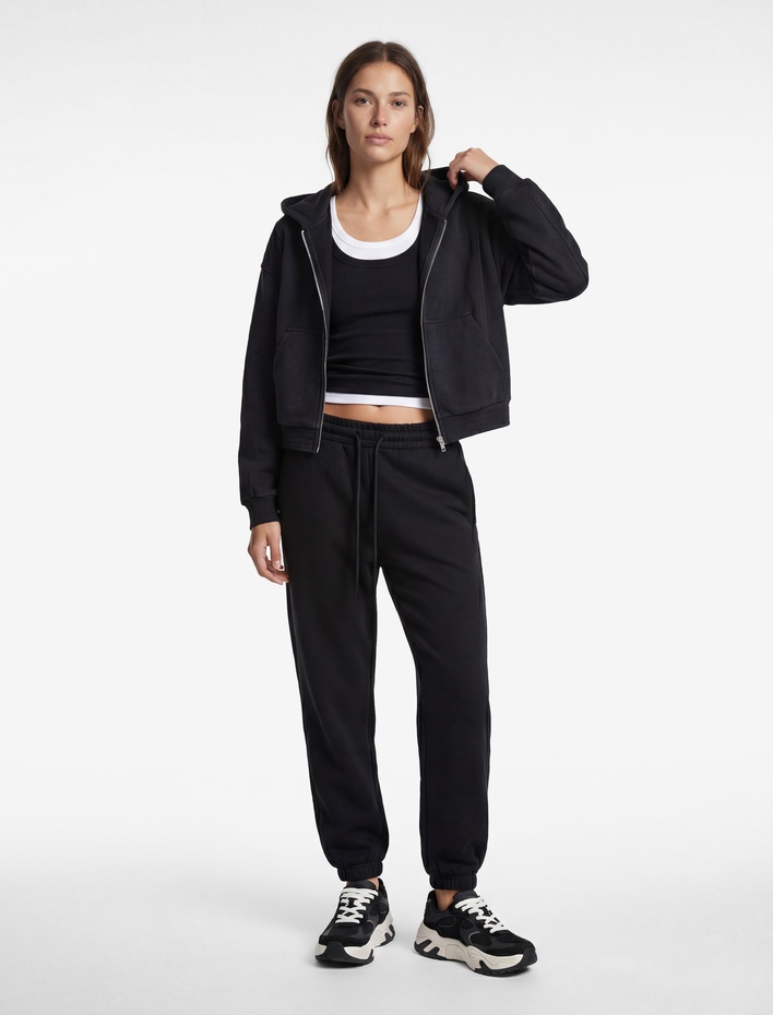  Rahat Kalıp Beli Bağcıklı Cepli Jogger Eşofman Altı