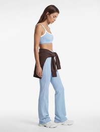 Yüksek Bel Biyeli Slim Fit İspanyol Paça Spor Tayt