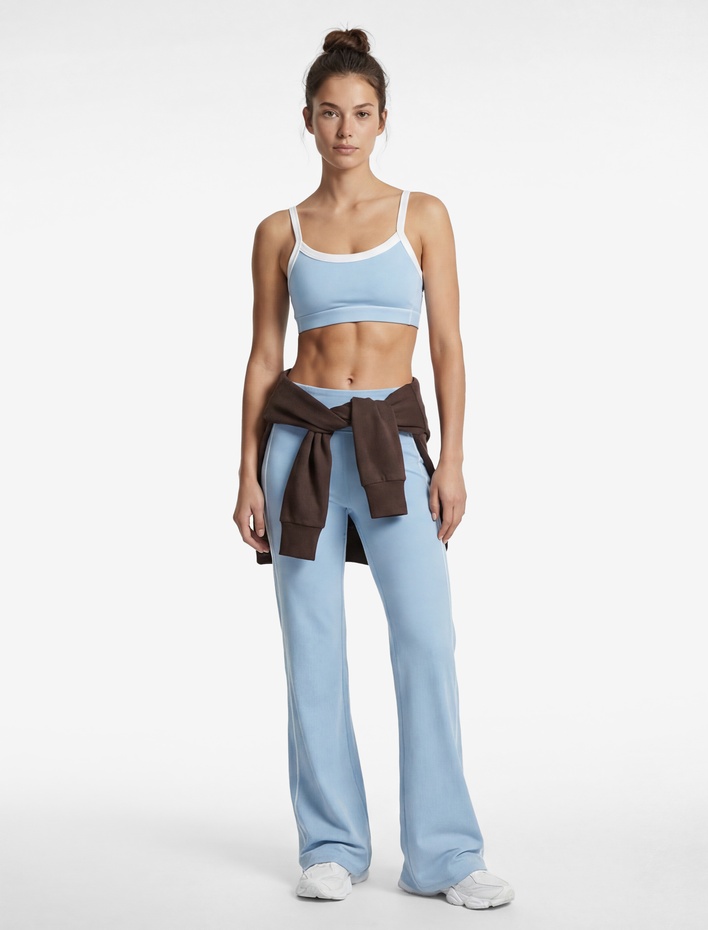  İnce Askılı Kolsuz Slim Fit Kaplı Sporcu Sütyeni