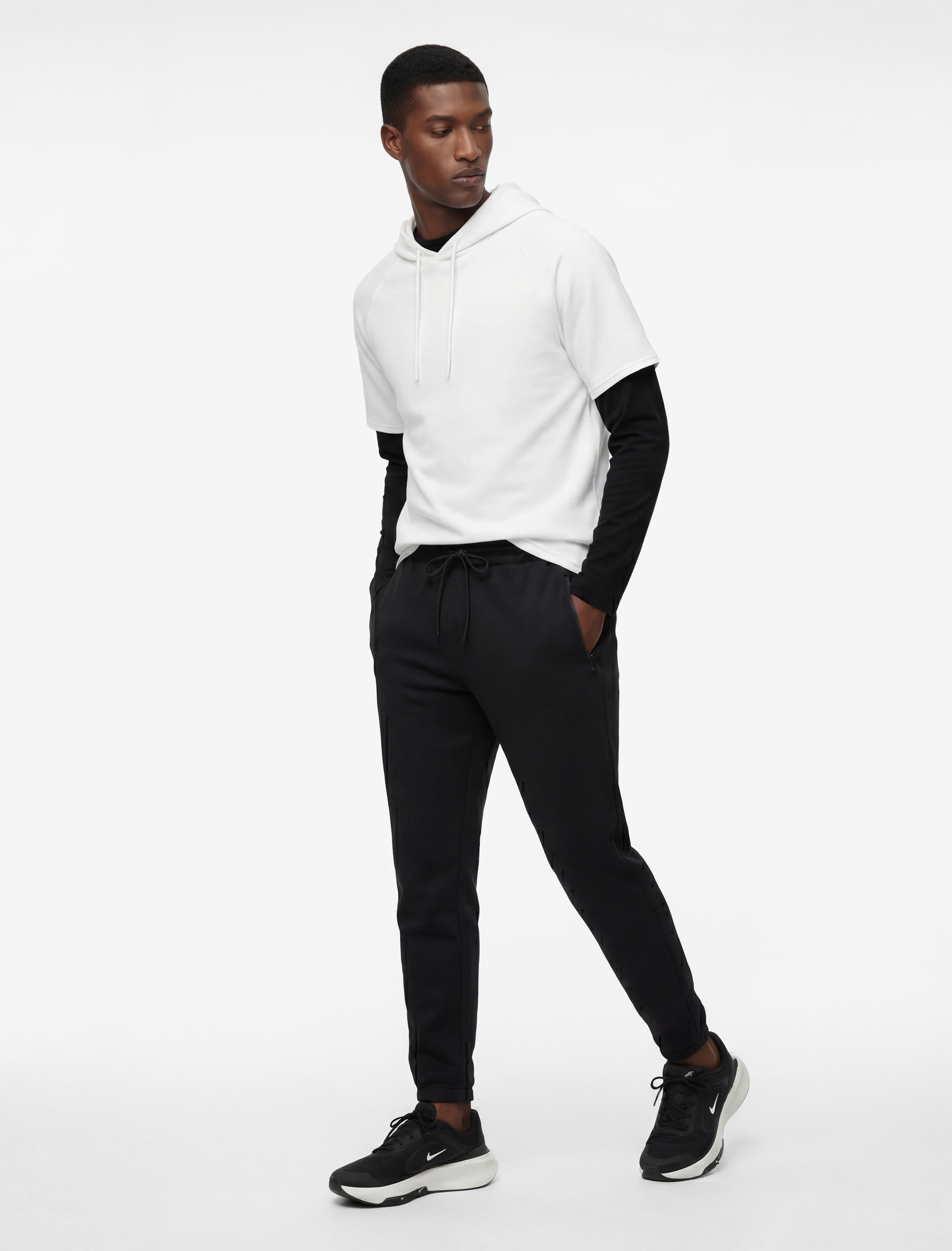   Lastikli Paça Scuba Kumaş Fermuarlı Cepli Beli Bağcıklı Jogger Spor Eşofman Altı