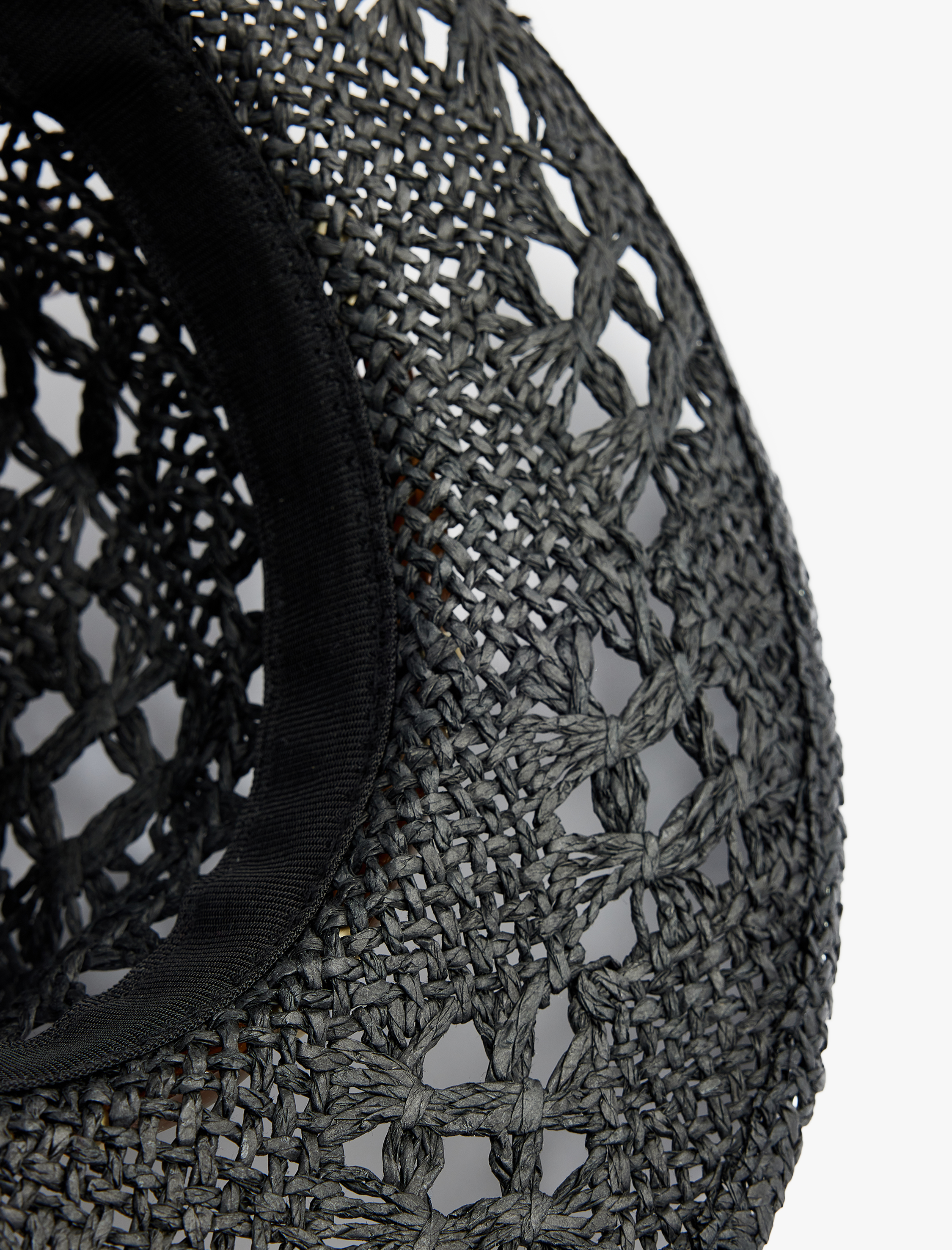  Kadın Boncuk Detaylı Hasır Fötr Şapka