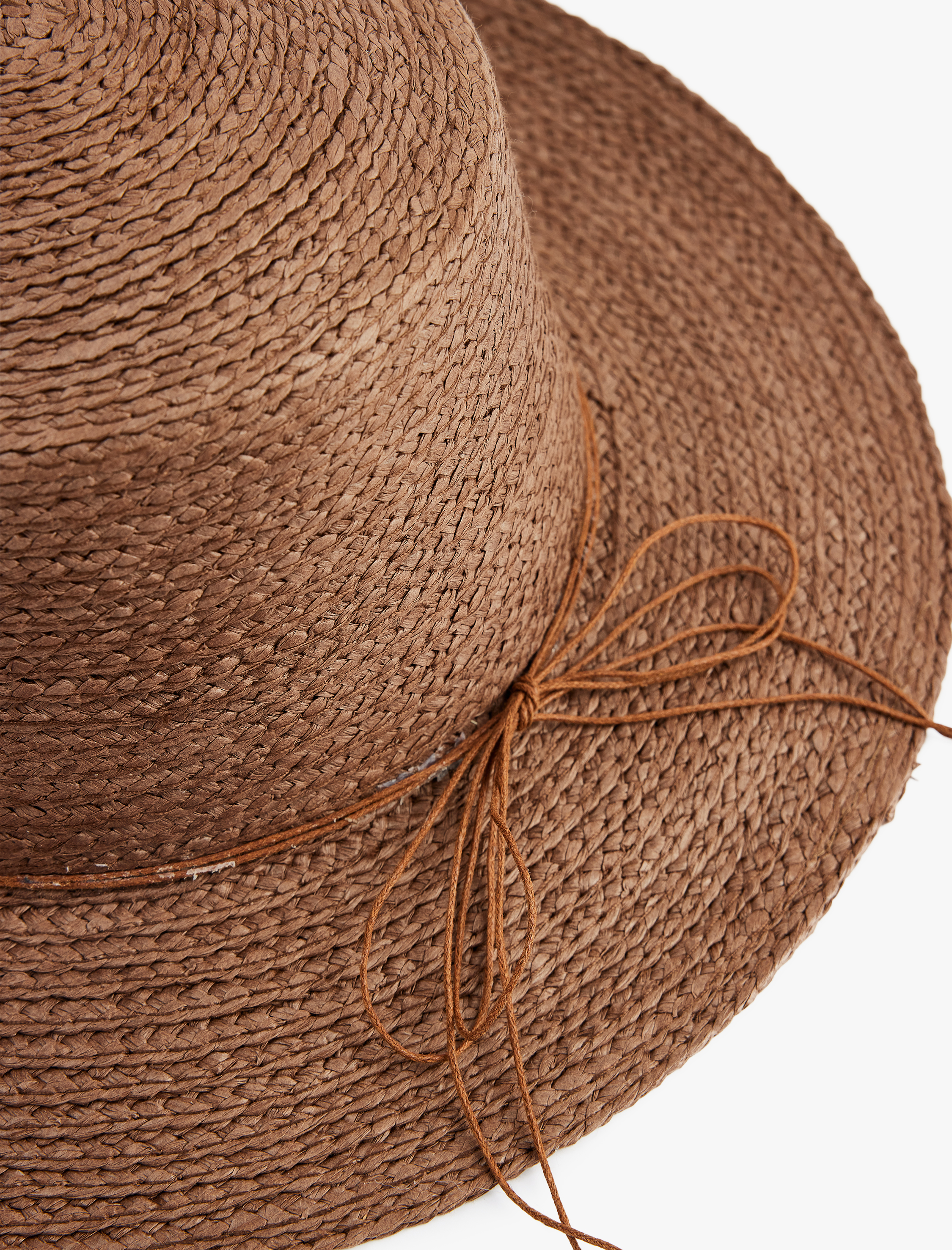  Kadın Boncuk Detaylı Hasır Şapka