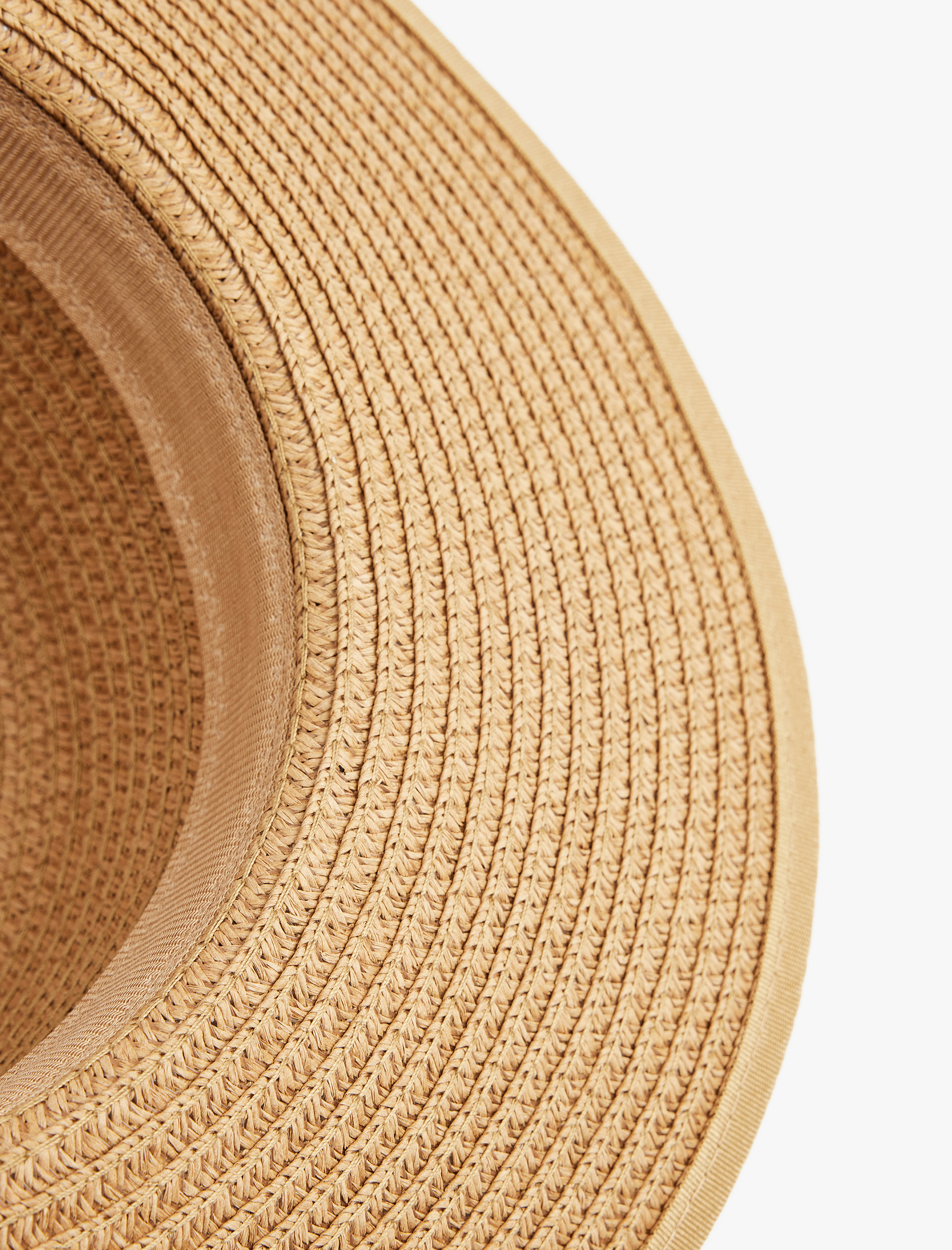  Kadın Bant Detaylı Hasır Şapka