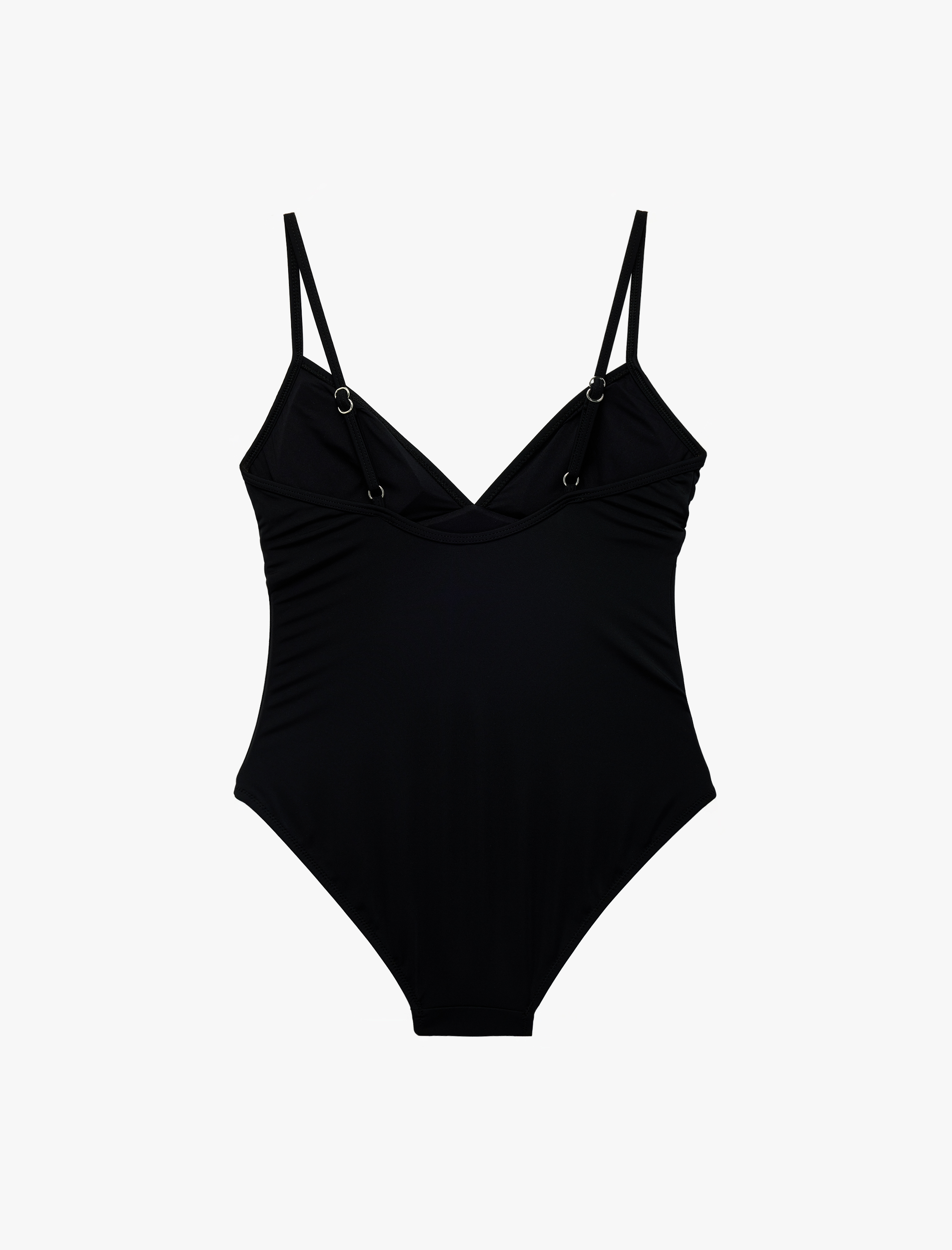   V Yaka İnce Askılı Mayo