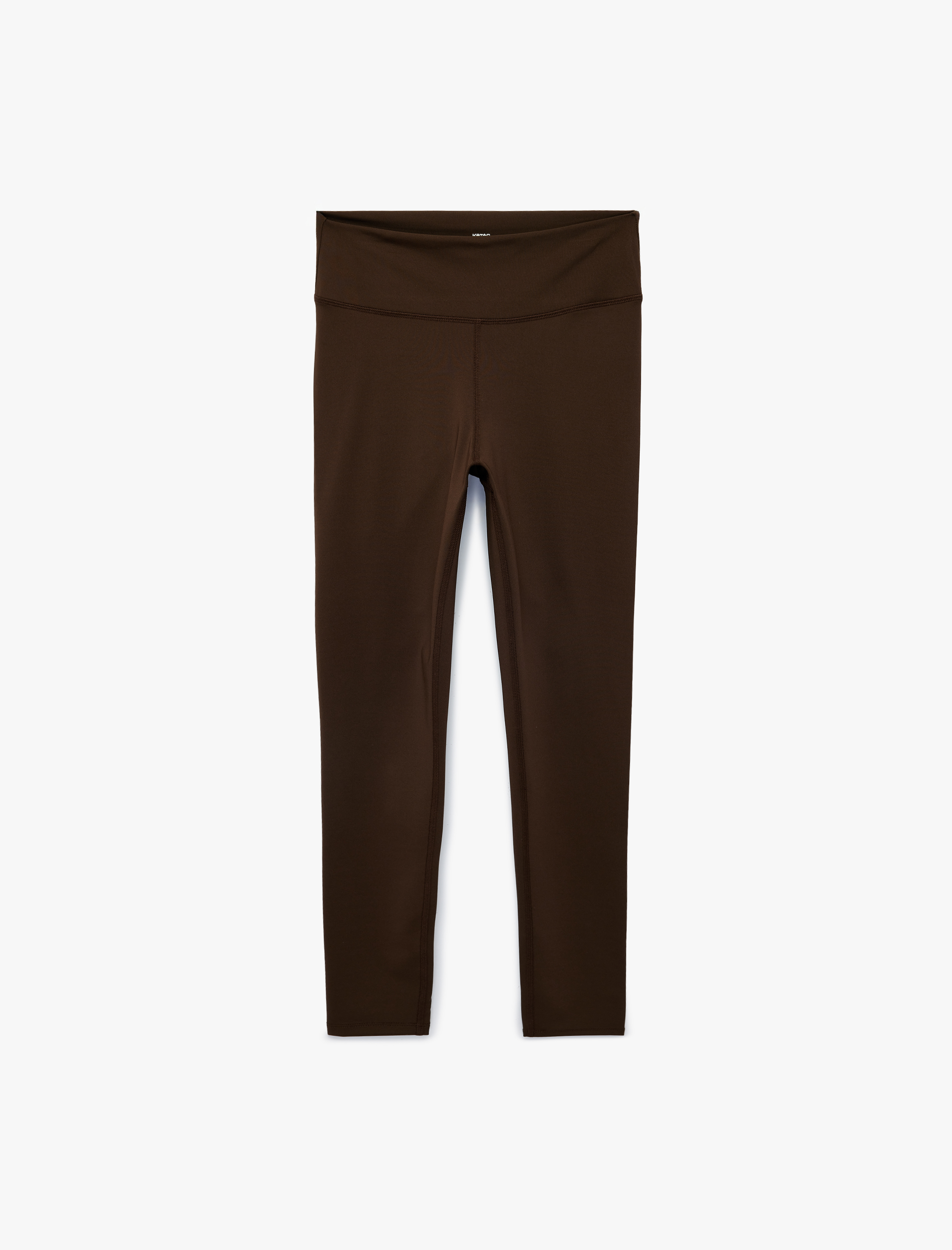   Yüksek Bel Slim Fit İnterlok Spor Tayt