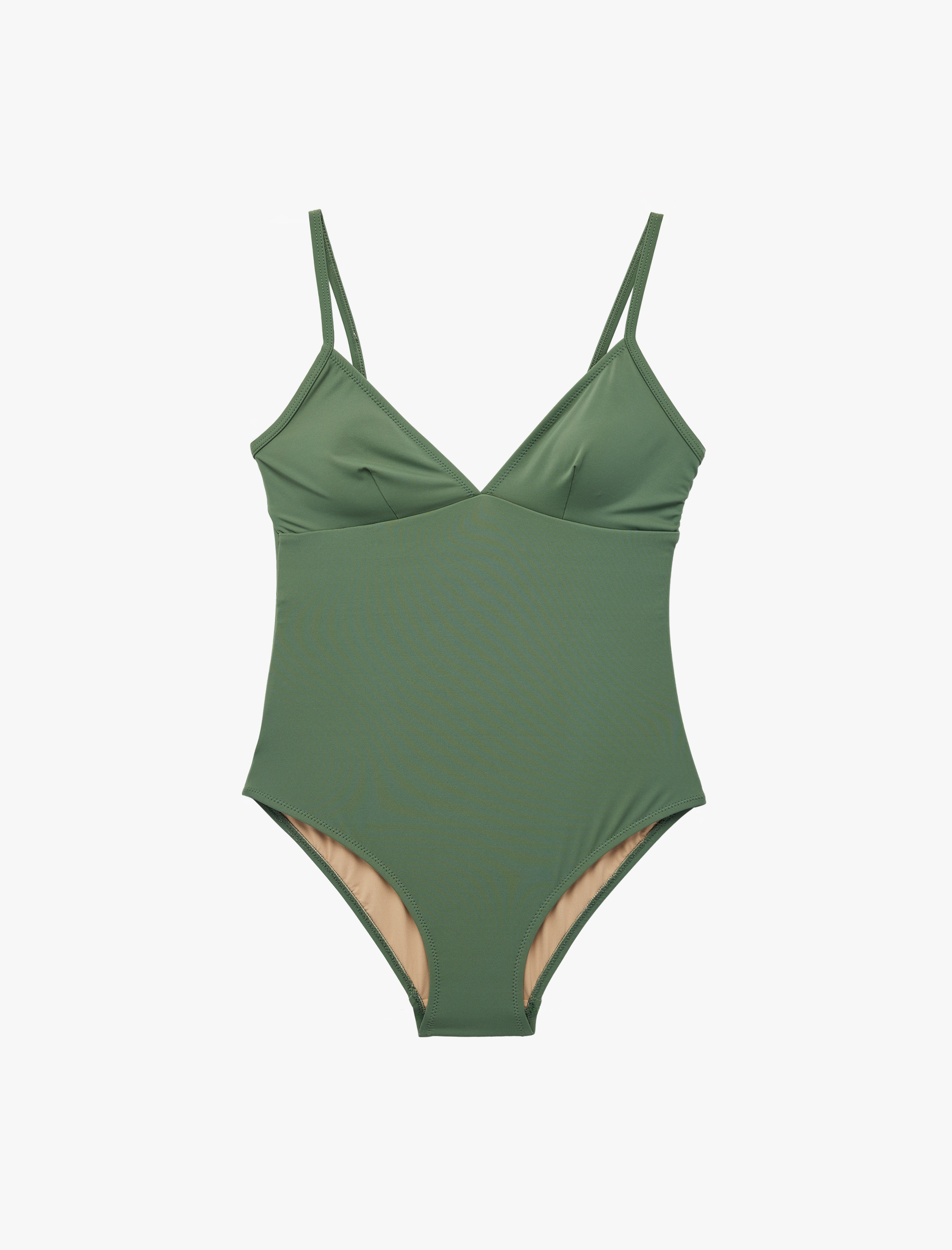   V Yaka İnce Askılı Mayo