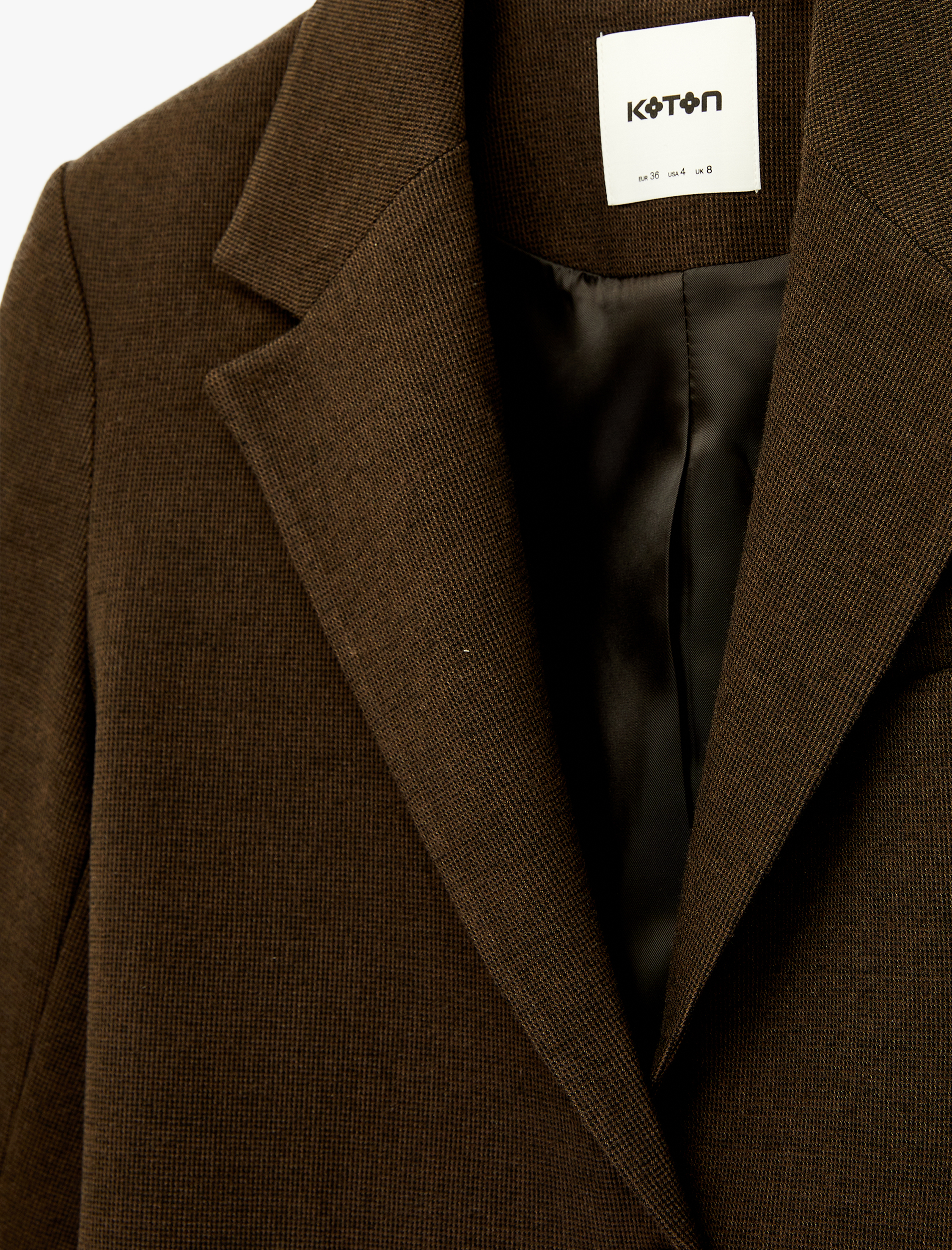   Slim Fit Uzun Kollu Crop Blazer Ceket