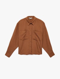 Modal Klasik Yaka Düğmeli Uzun Kollu Gömlek