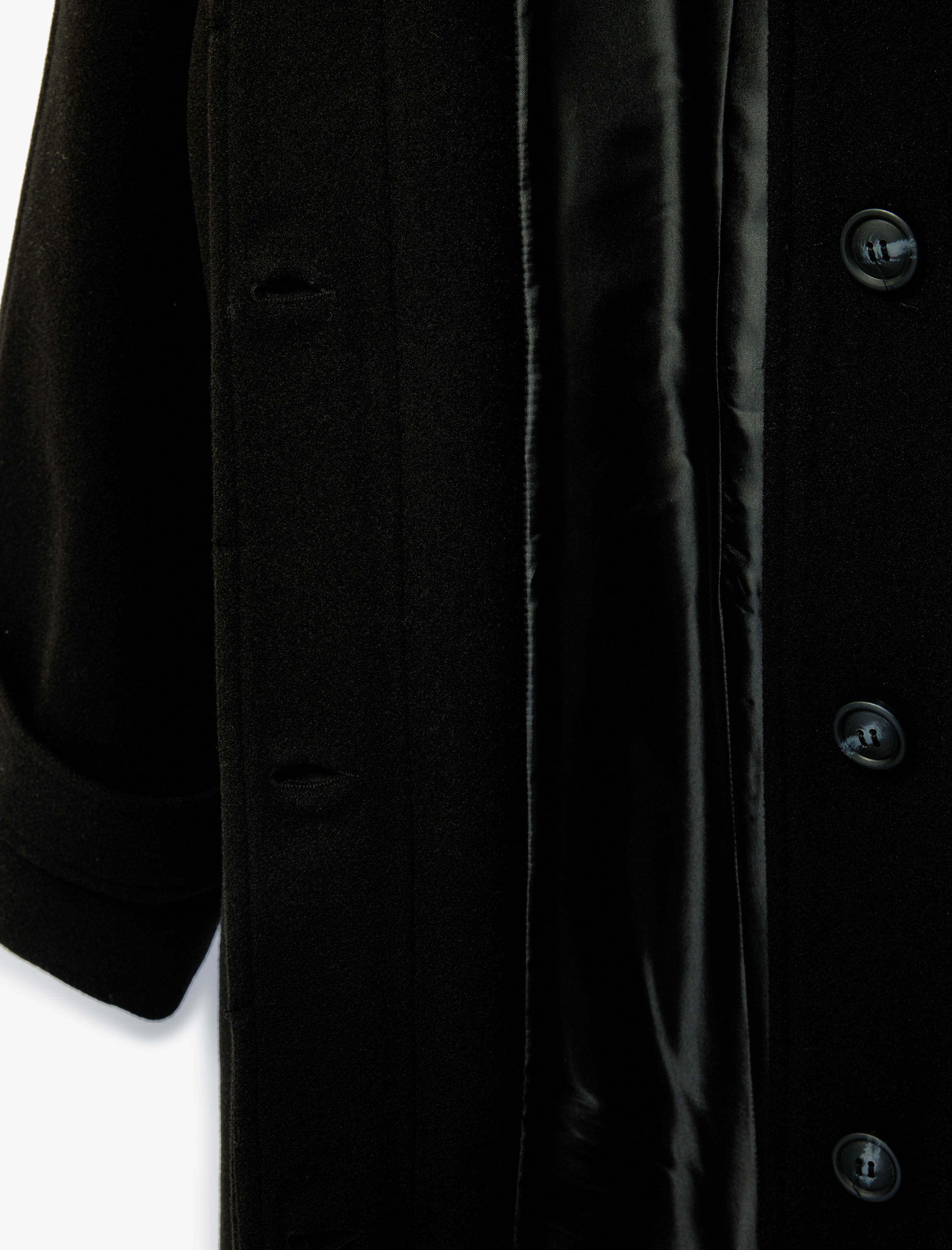   Uzun Kollu Cepli Kemerli Uzun Kaşe Kaban