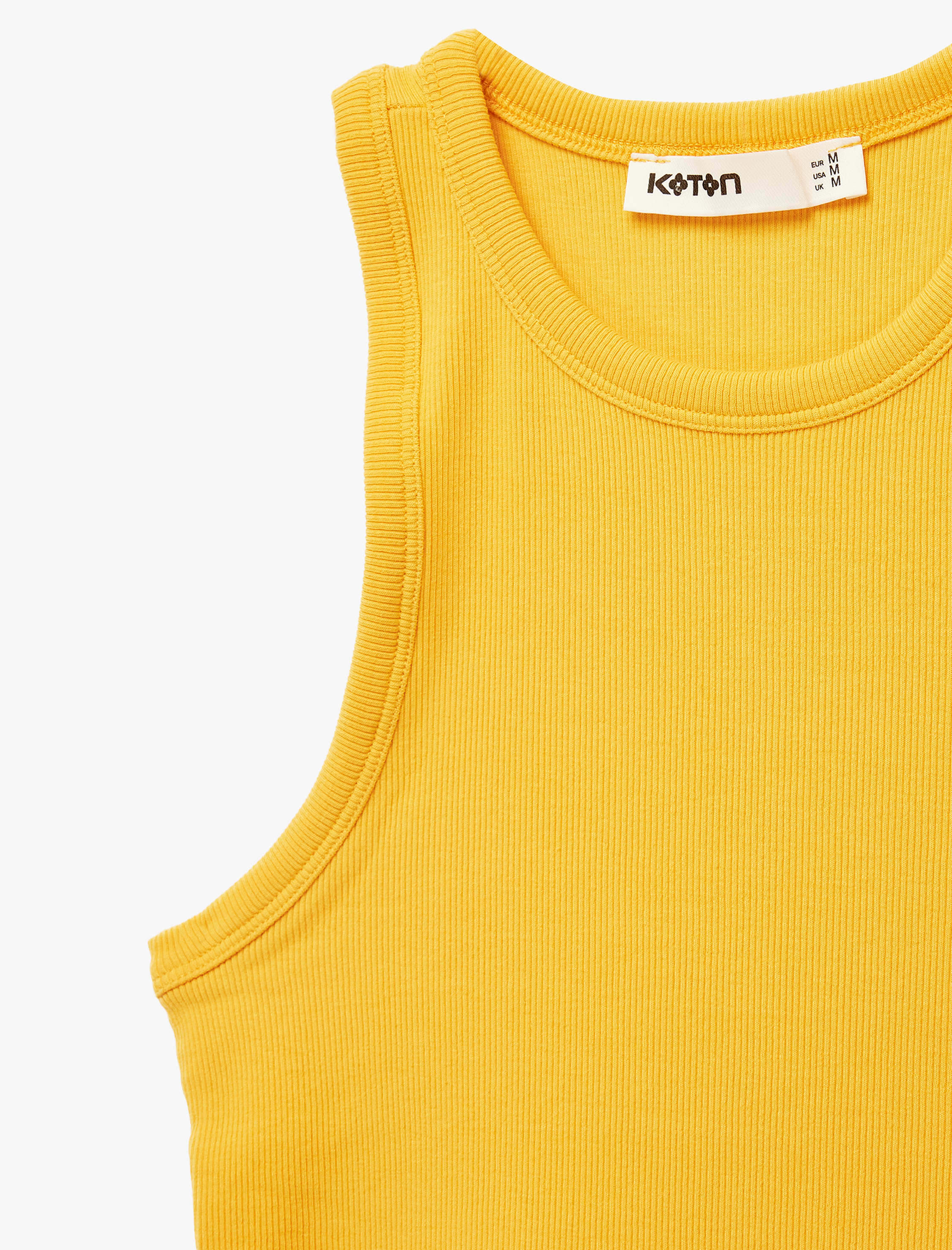   Pamuklu Bisiklet Yaka Fitilli Atlet