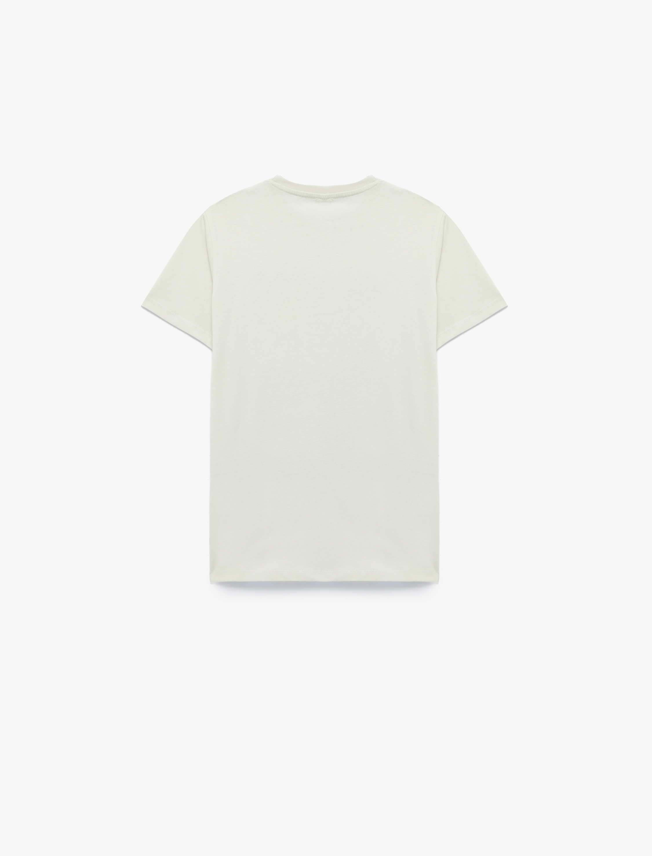  Erkek Çocuk Pamuklu Kısa Kollu Bisiklet Yaka Baskılı Tişört