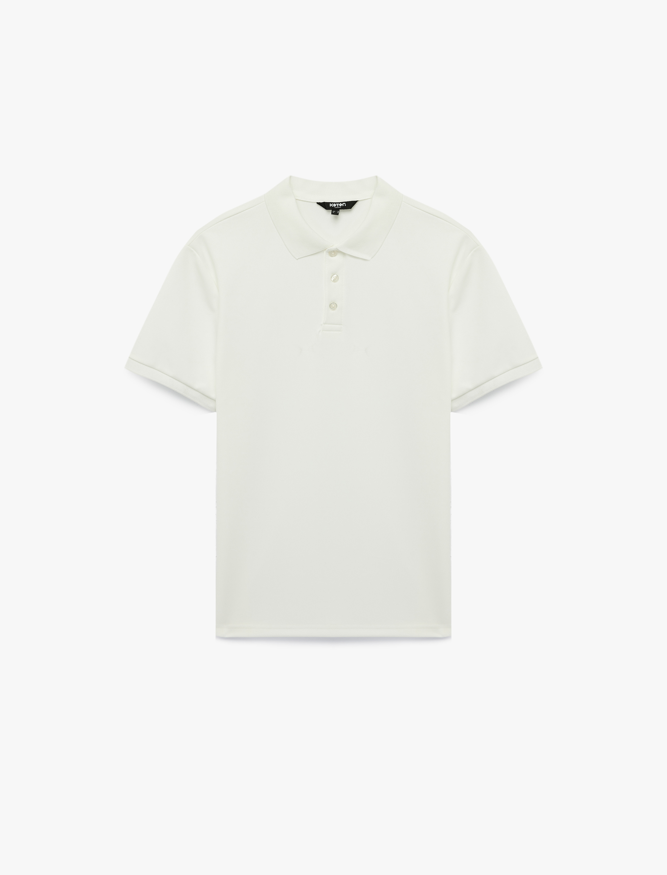   Kısa Kollu Düğmeli Polo Yaka Slim Fit Tişört