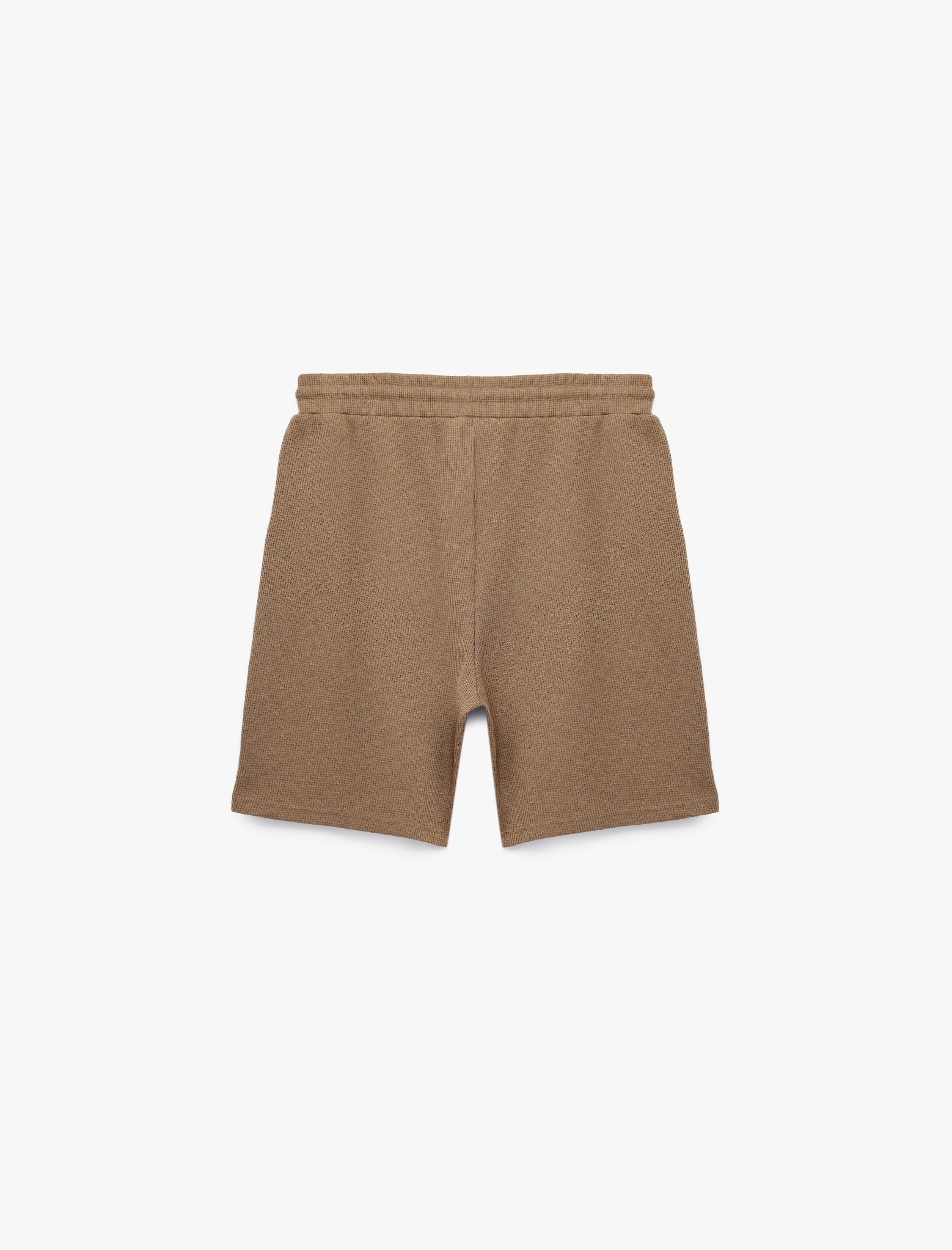   Regular Fit Cepli Bermuda Beli Bağcıklı Şort