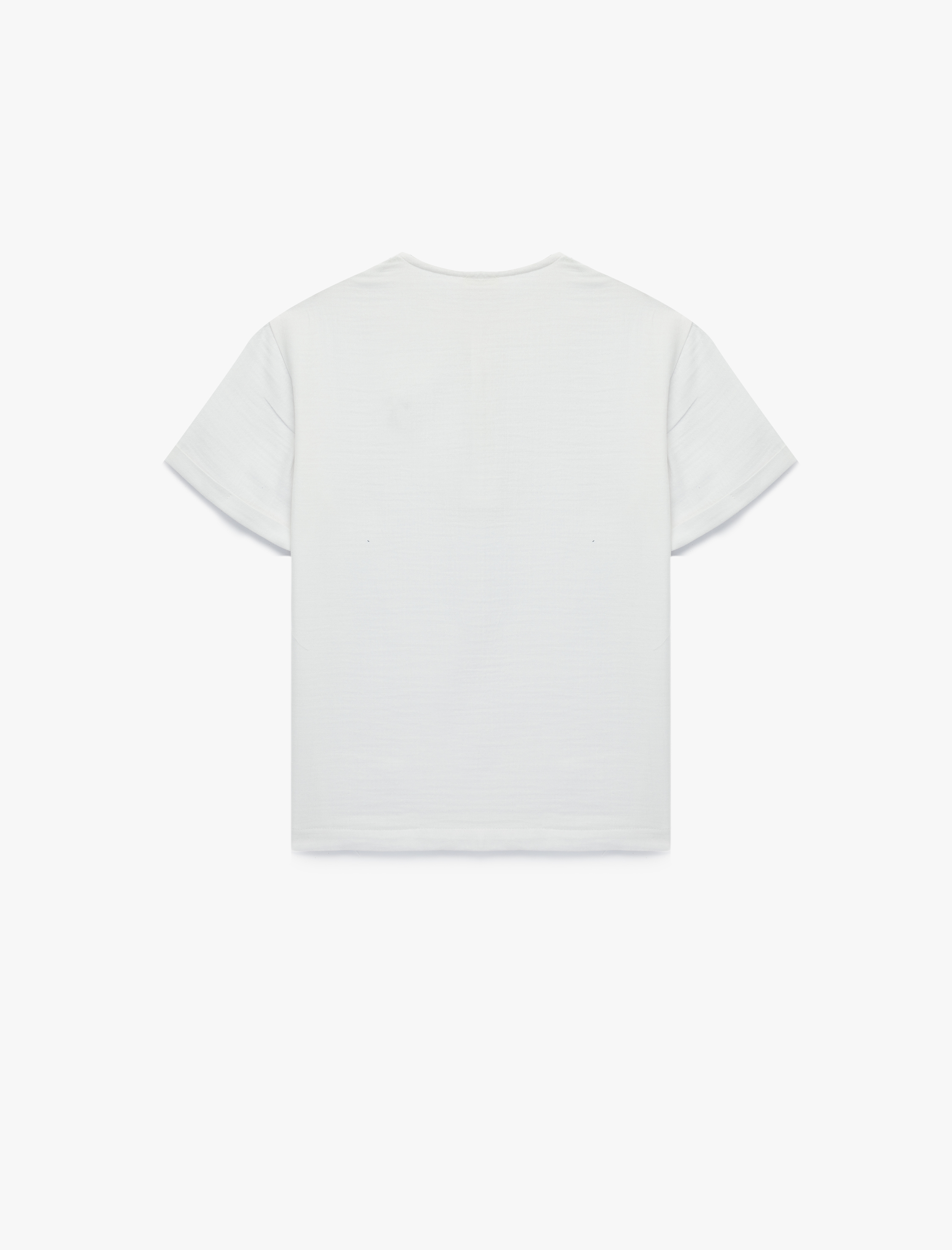  Erkek Çocuk Kısa Kollu Bisiklet Yaka Düğmeli Pamuklu Tişört