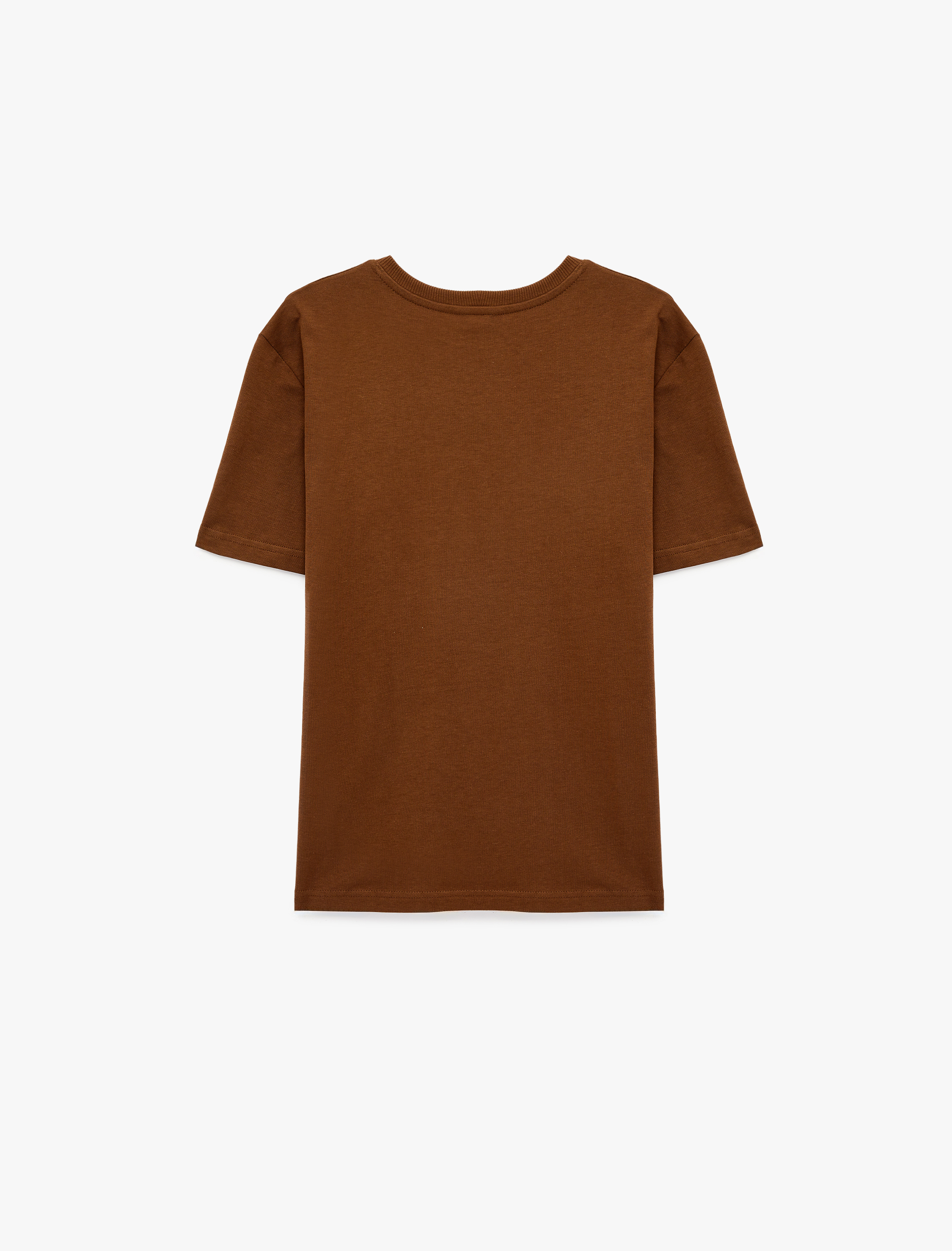   Regular Fit Bisiklet Yaka Pamuklu Basic Kısa Kollu Tişört