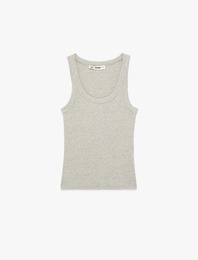 Kaşkorse U Yaka Kolsuz Slim Fit Atlet