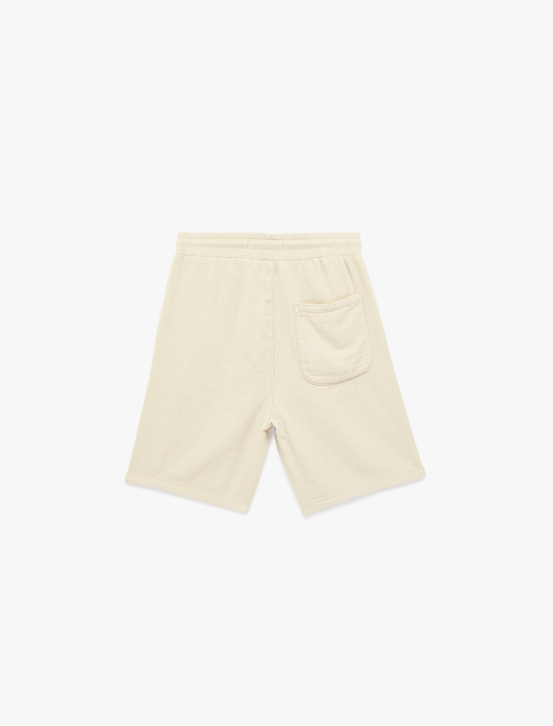   Pamuklu Regular Fit Cepli Beli Bağcıklı Şort