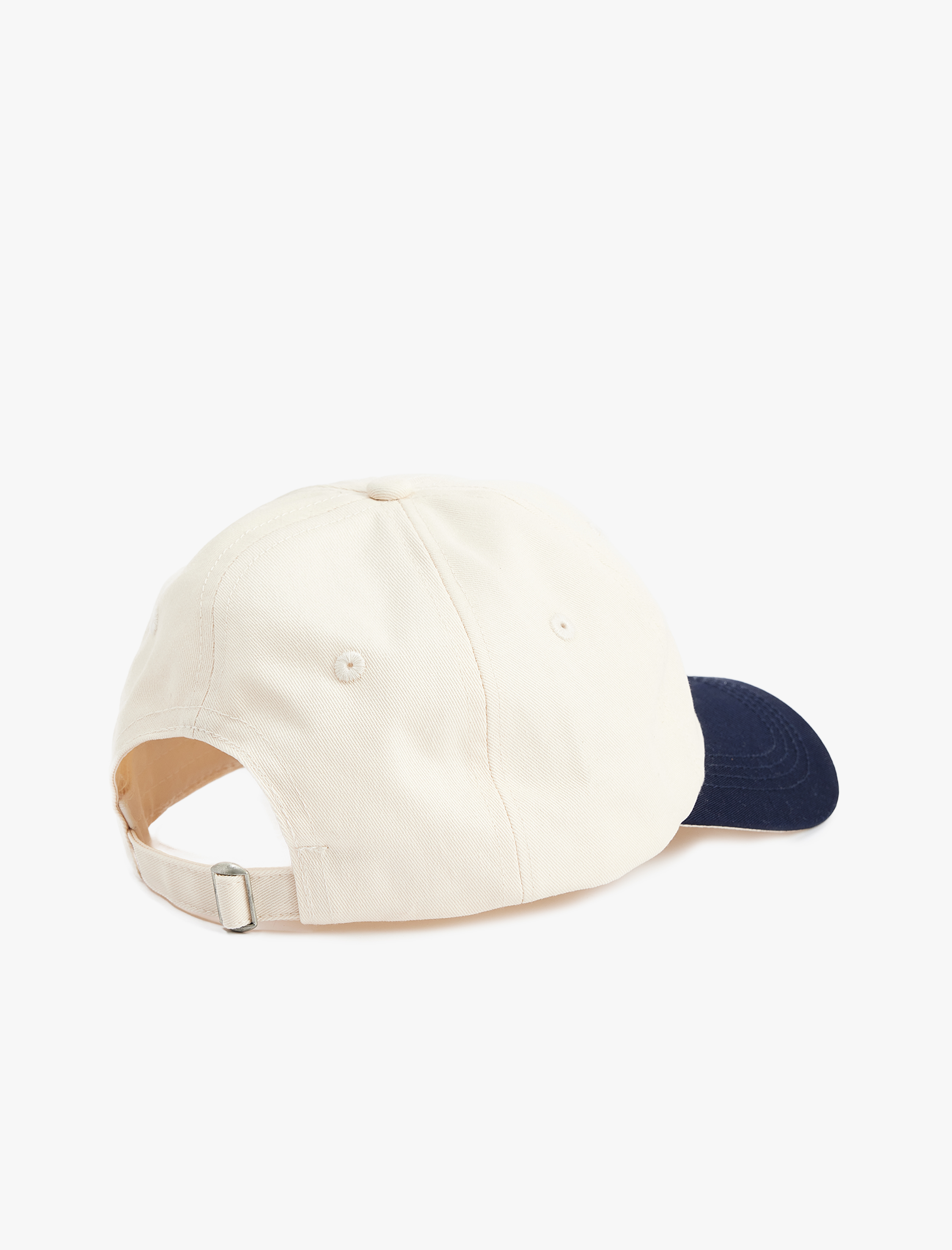  Erkek Renk Kontrastlı İşlemeli Kep Şapka