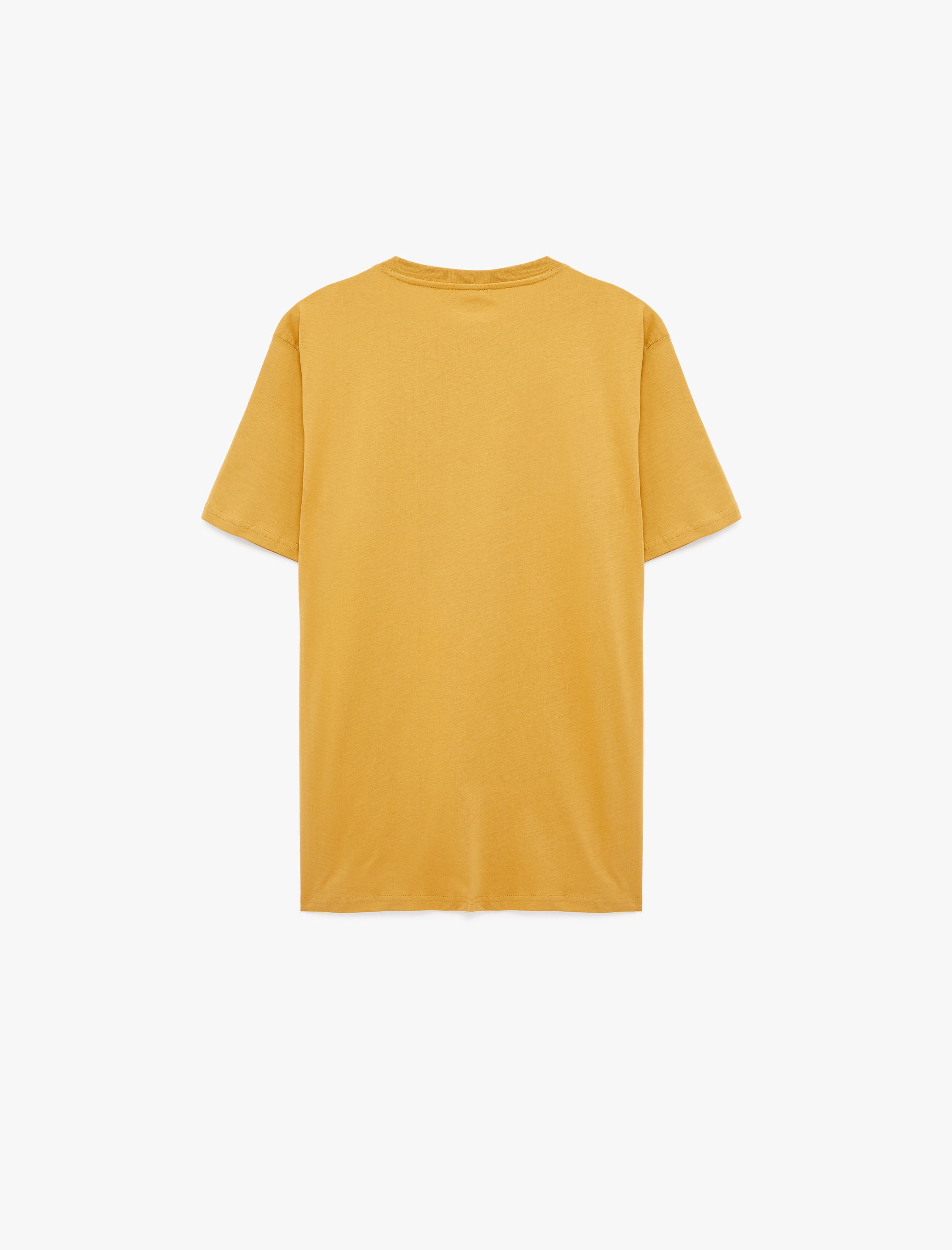   Regular Fit Kısa Kollu Bisiklet Yaka Basic Pamuklu Tişört