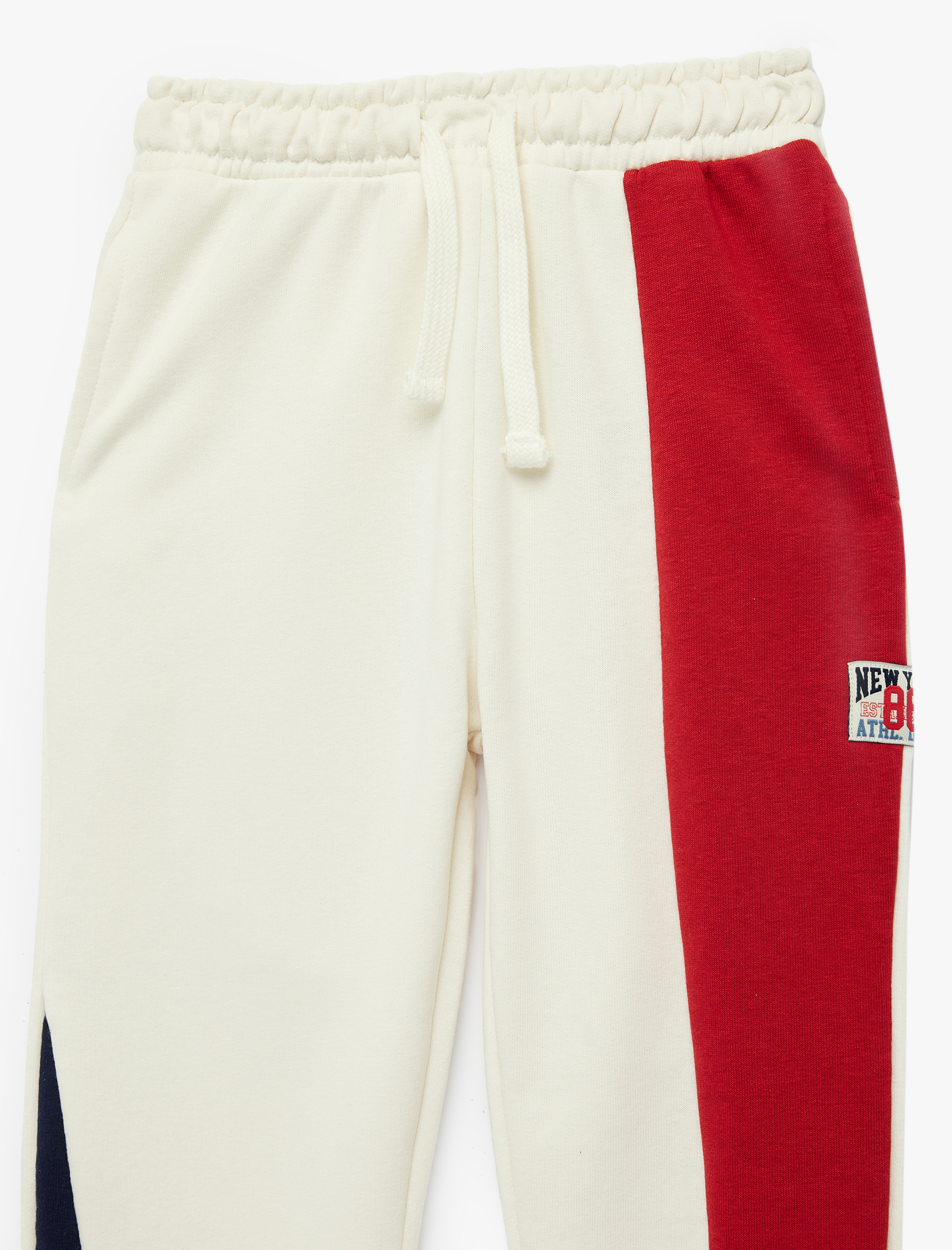  Erkek Bebek Beli Lastikli Cepli Renk Bloklu Oversize Jogger Eşofman Altı