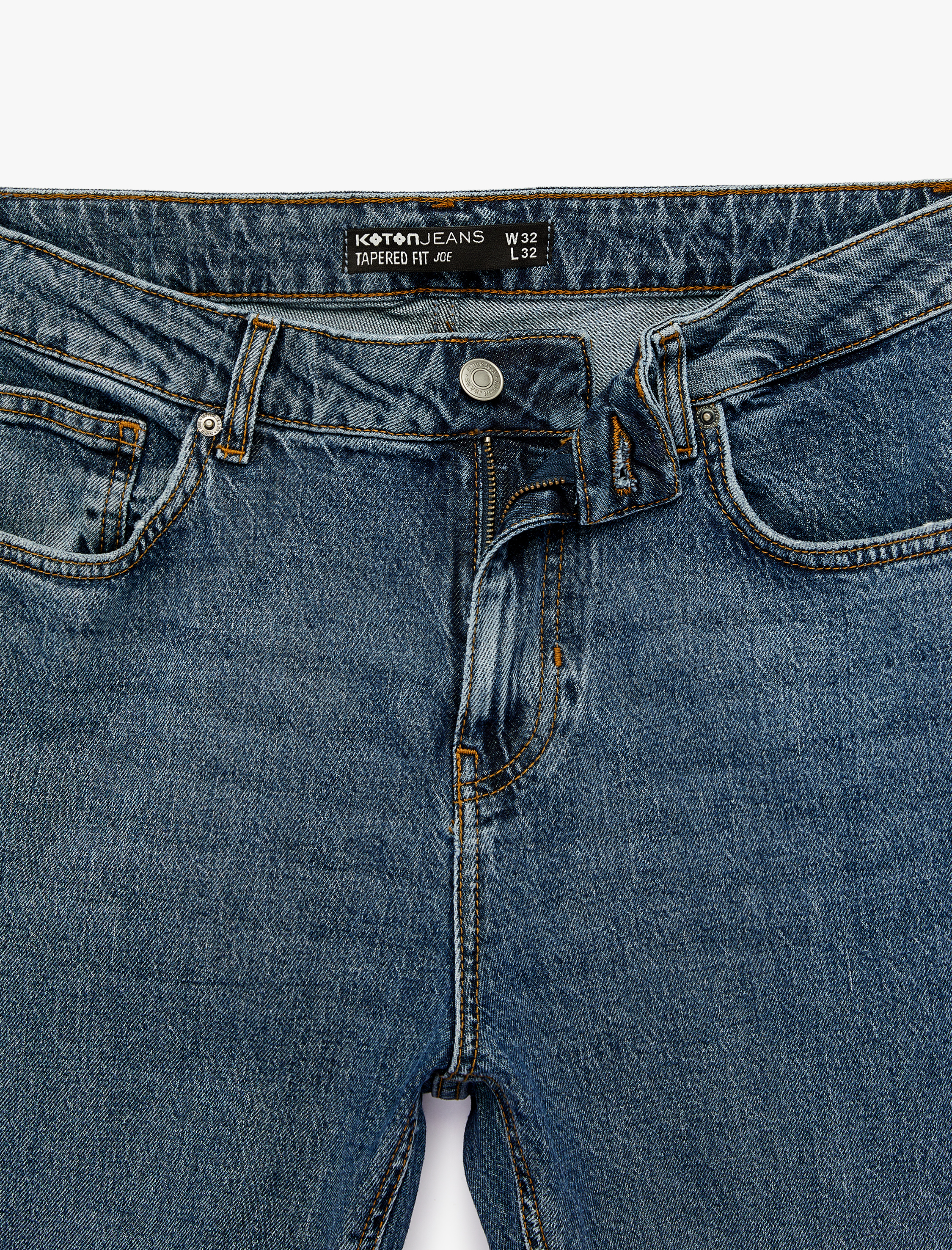   Pamuklu Regular Fit Normal Bel Tapered Jean Pantolon - Joe Jean