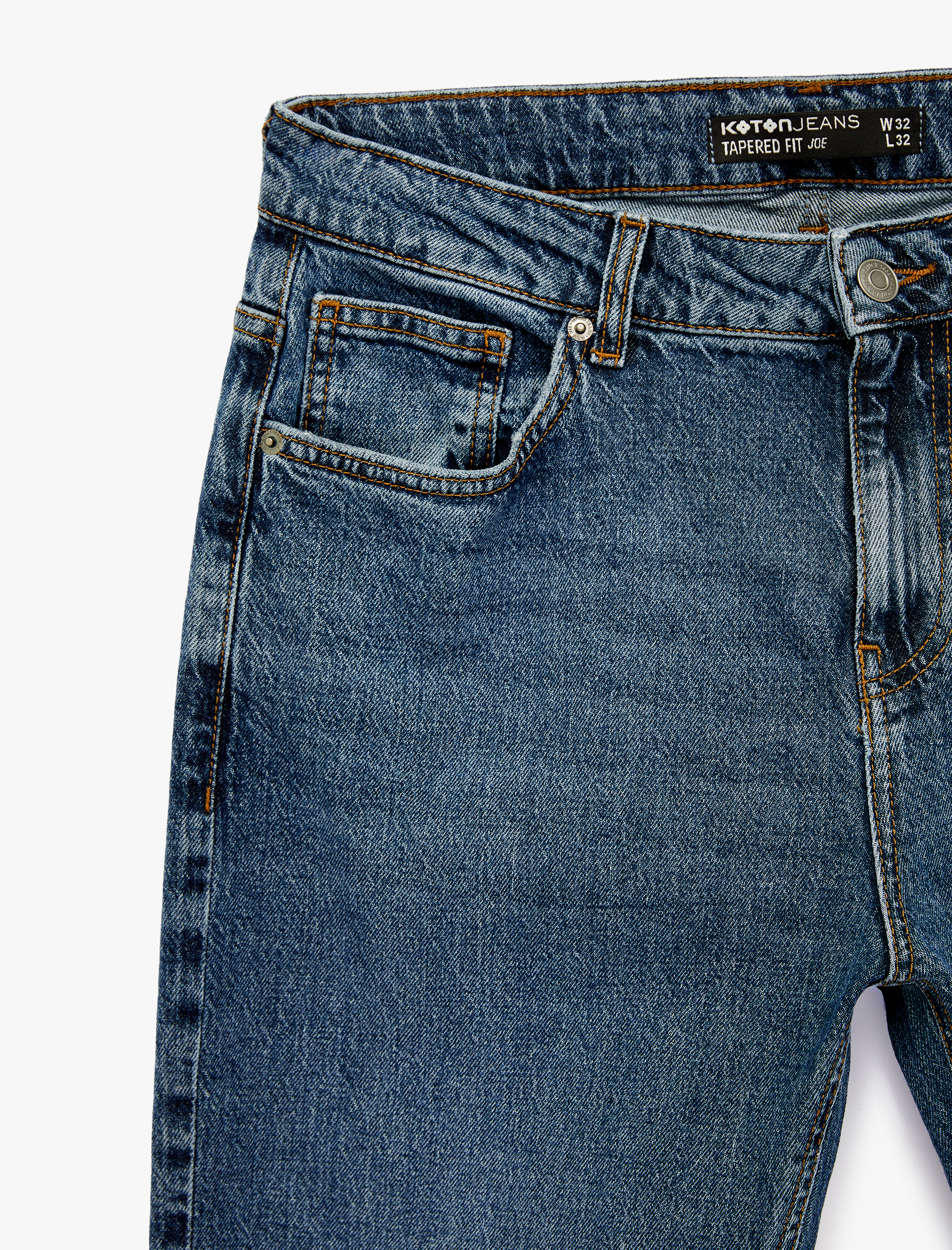   Pamuklu Regular Fit Normal Bel Tapered Jean Pantolon - Joe Jean