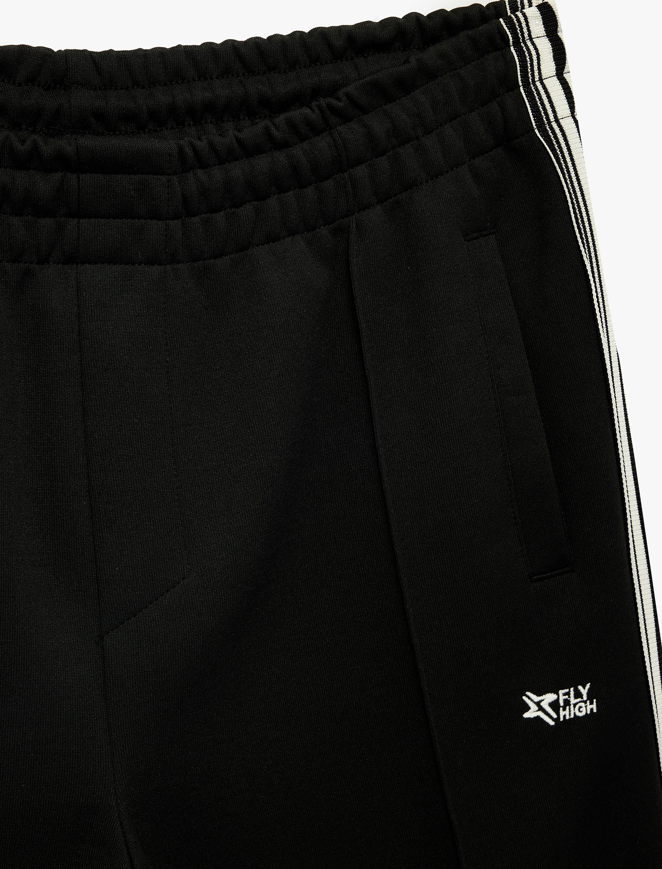   Nakış Detaylı Biyeli Cepli Bol Kalıp Eşofman Altı