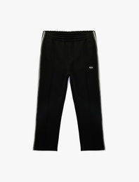 Nakış Detaylı Biyeli Cepli Bol Kalıp Eşofman Altı