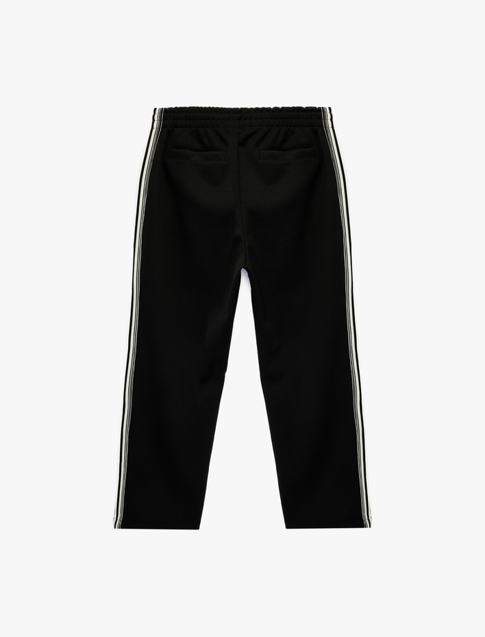  Nakış Detaylı Biyeli Cepli Bol Kalıp Eşofman Altı