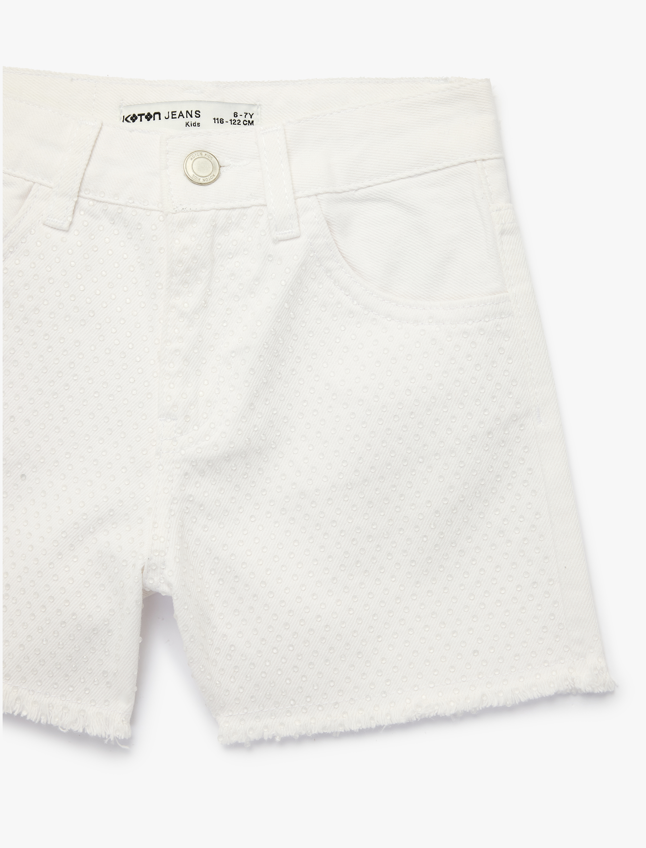  Kız Çocuk Pamuklu Cepli Loose Fit Denim Şort