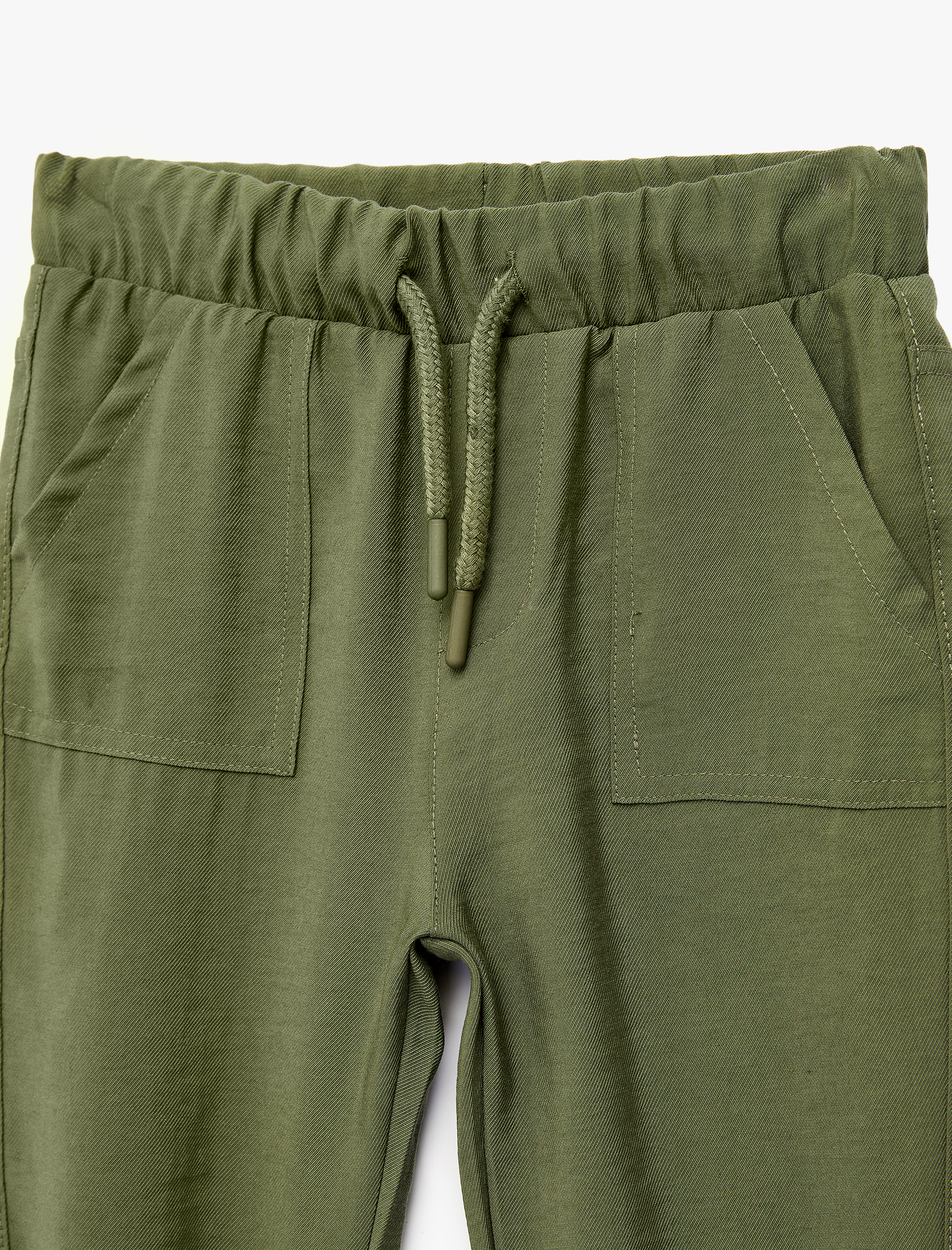  Erkek Bebek Pamuklu Beli Bağcıklı Modal Karışımlı Basic Jogger Pantolon