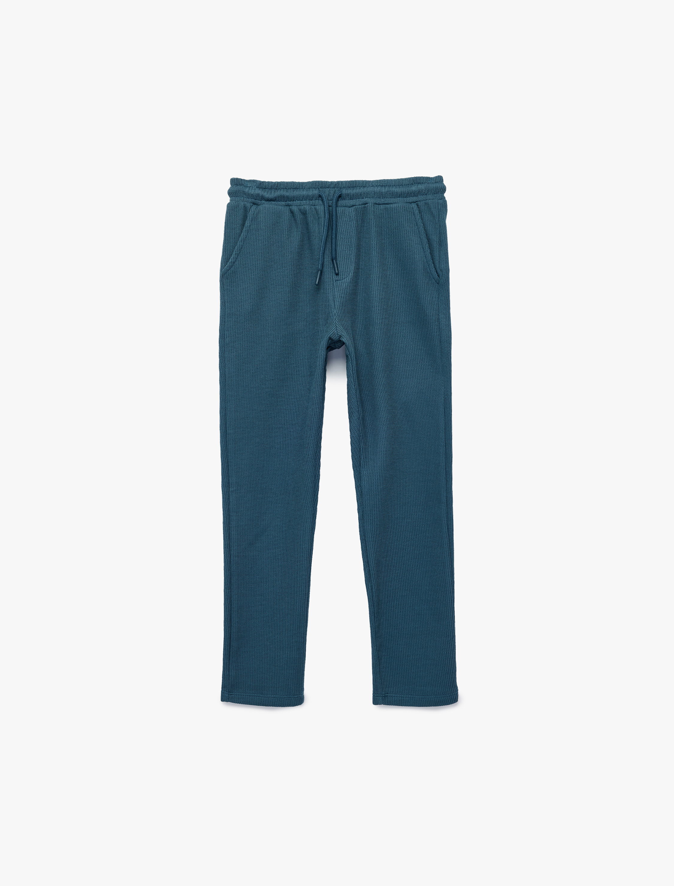  Erkek Çocuk Beli Lastikli Pamuklu Basic Eşofman Altı