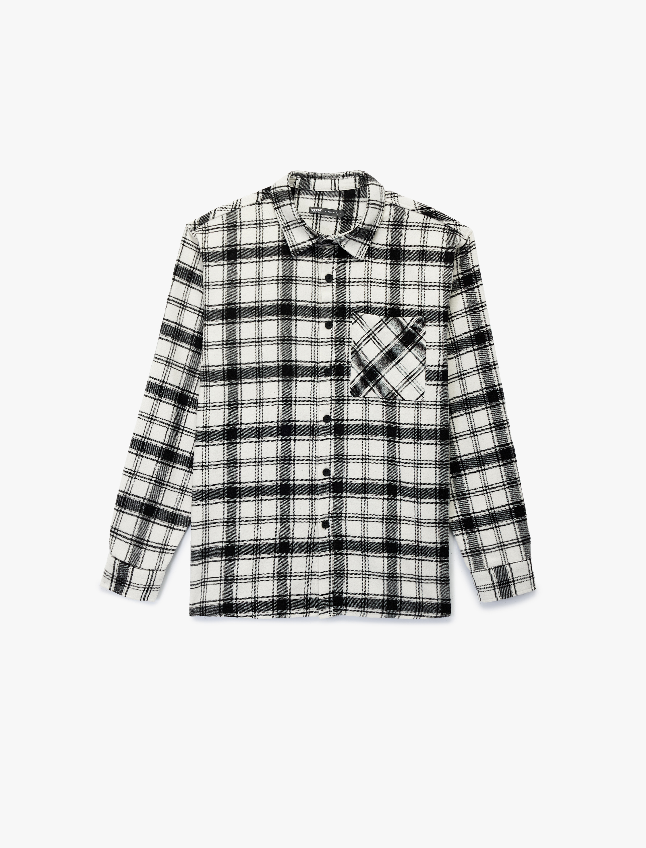   Uzun Kollu Klasik Yaka Regular Fit Cep Detaylı Oduncu Gömlek