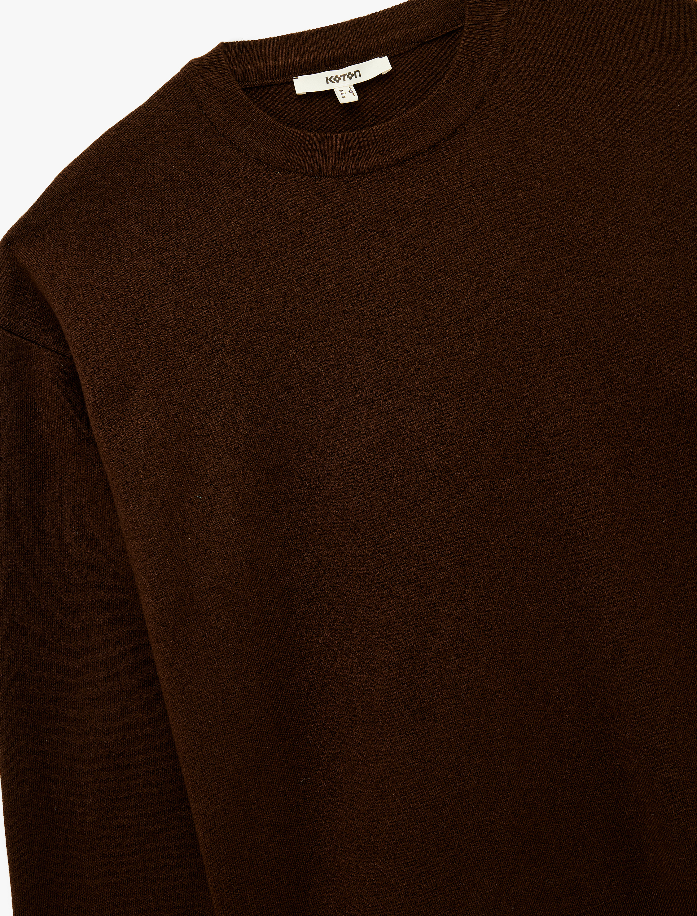   Bisiklet Yaka Uzun Kollu Triko Oversize Kazak