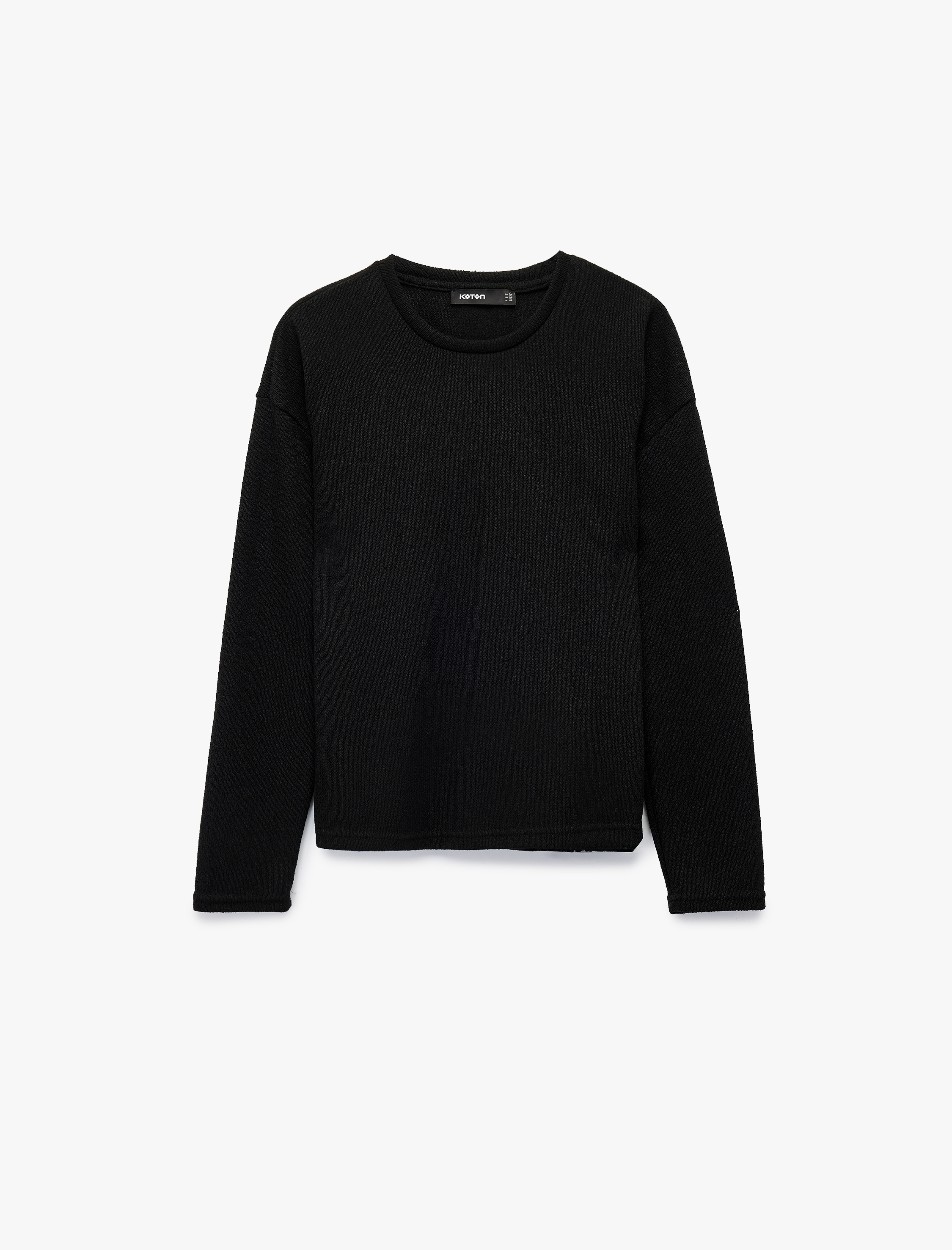   Regular Fit Uzun Kollu Bisiklet Yaka Tişört