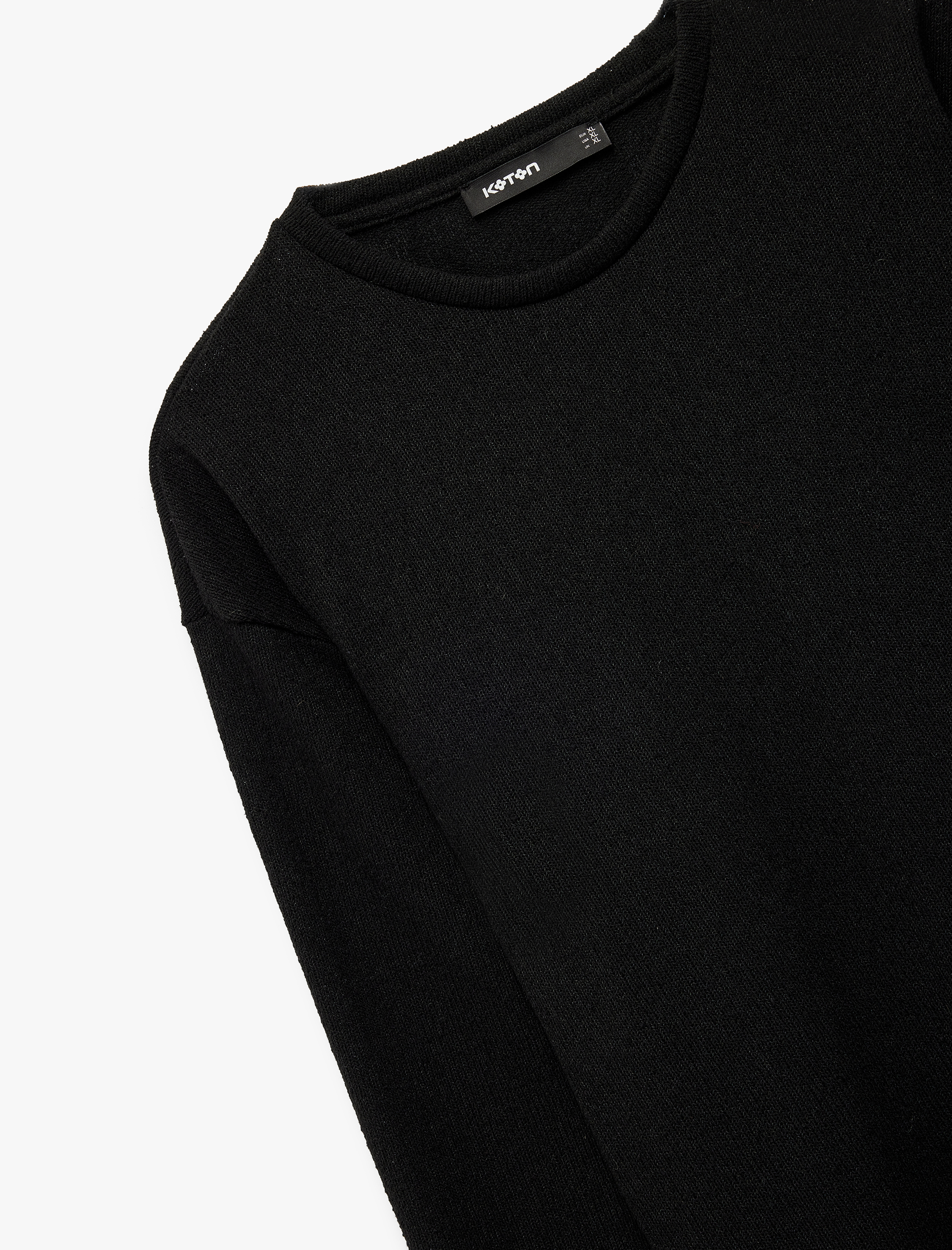   Regular Fit Uzun Kollu Bisiklet Yaka Tişört