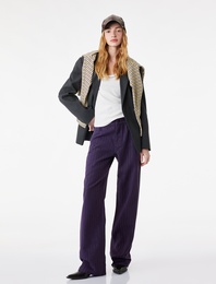 Cepli Taş Detaylı Straight Fit Jean Pantolon - Straight Fit Jean