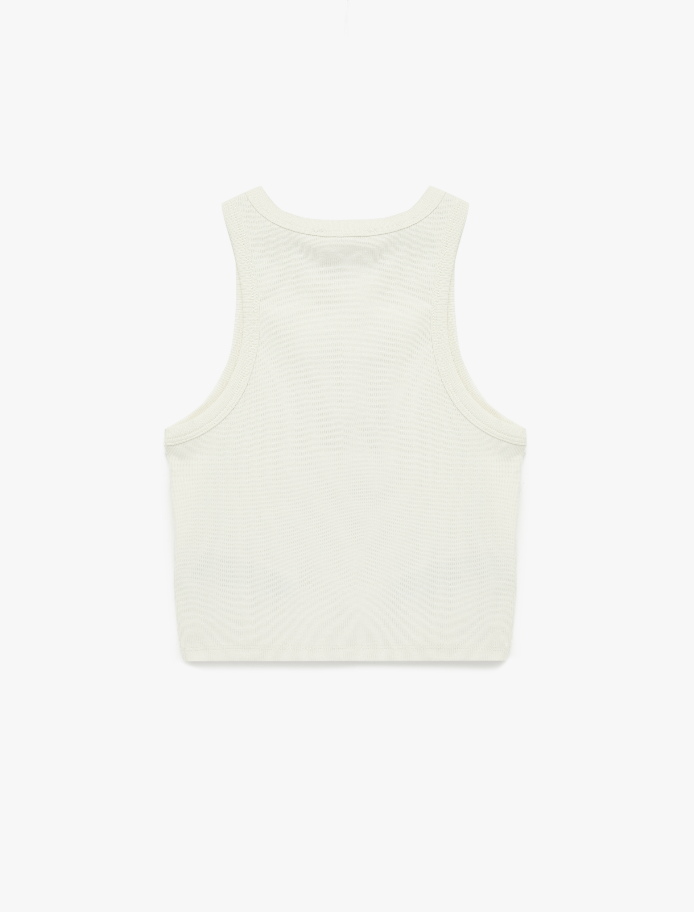   Pamuklu Bisiklet Yaka Portakal Baskılı Atlet